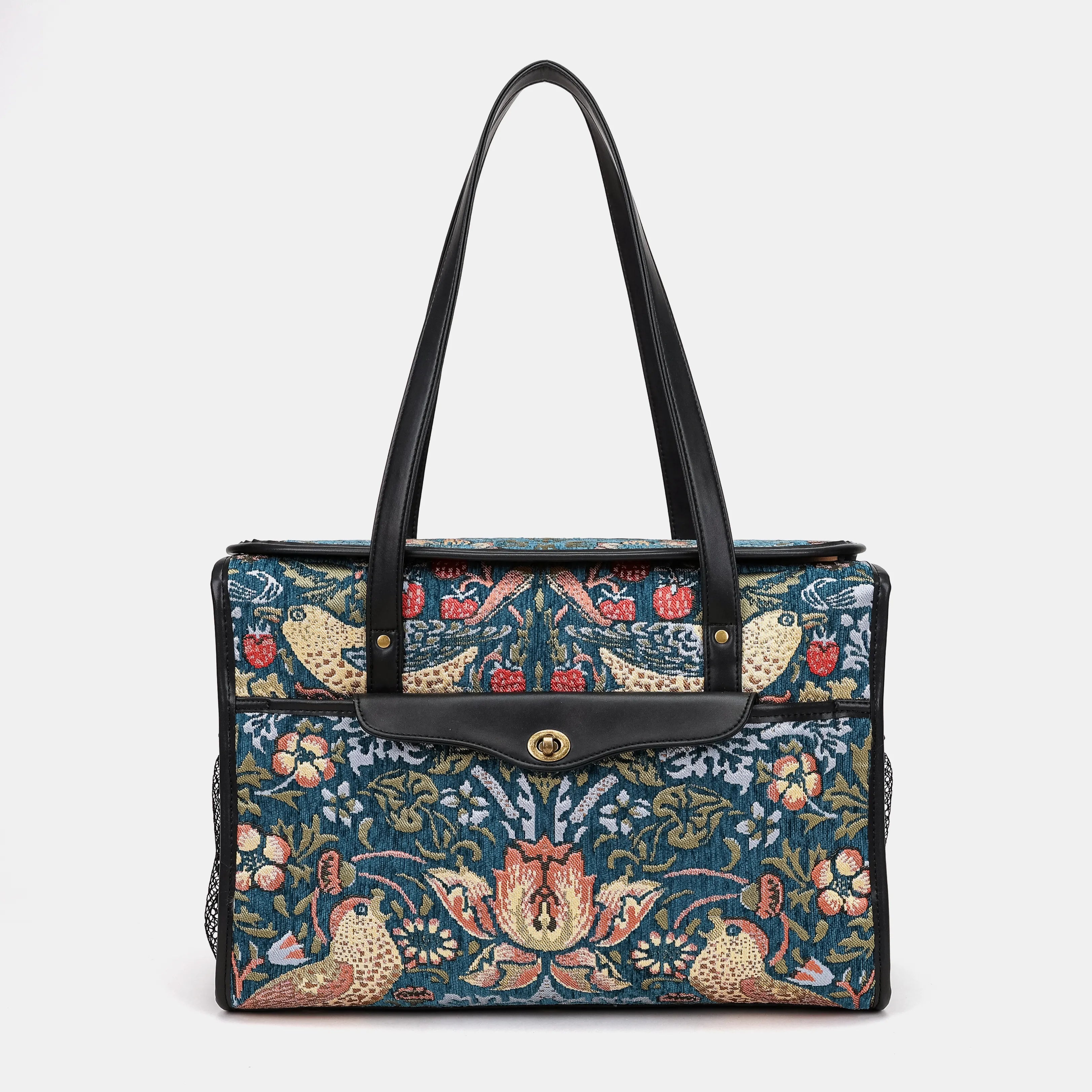 William Morris Strawberry Thief Vintage Carpet Diaper Bag of America main