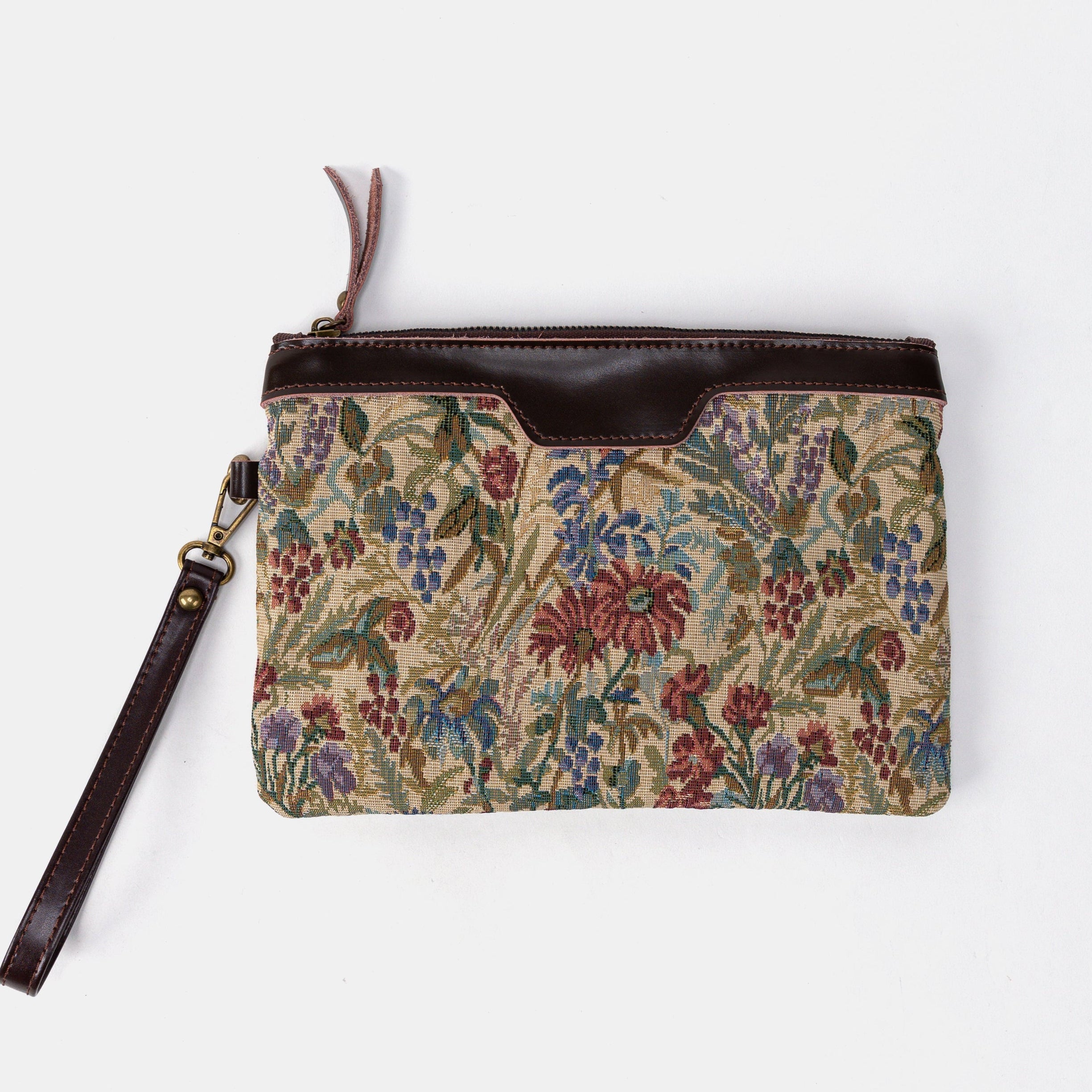 Spring Valley Mint Wristlet Clutch Front