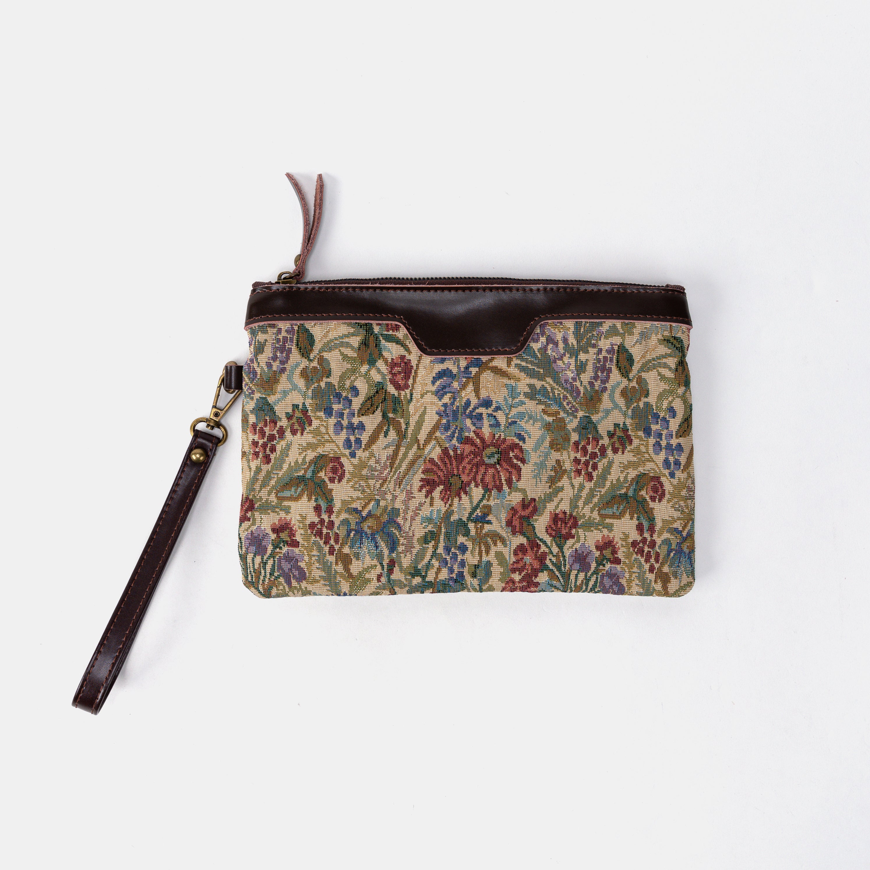 Spring Valley Mint Wristlet Clutch Front
