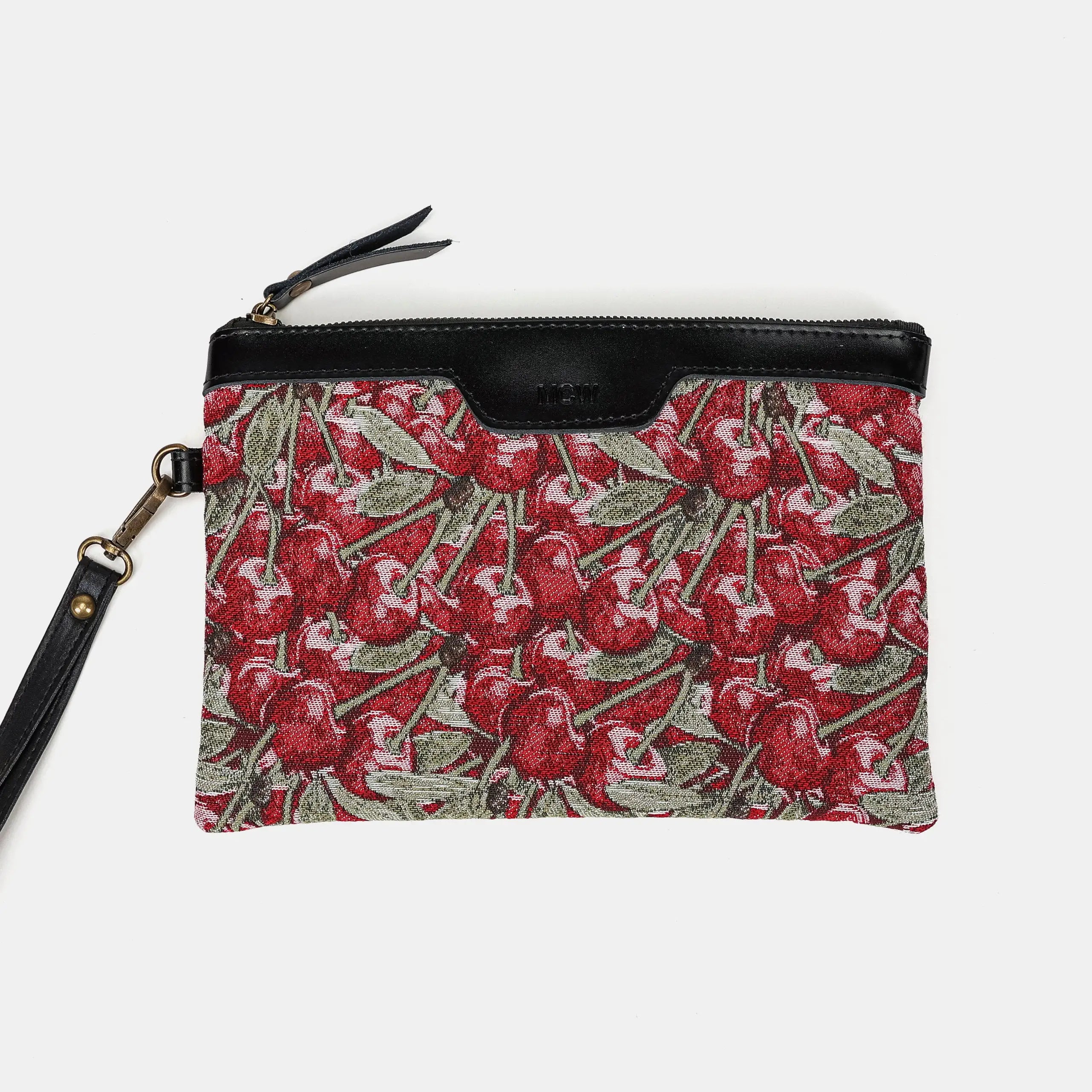 Cherry Cascade Wristlet Clutch Carpetbag of America main