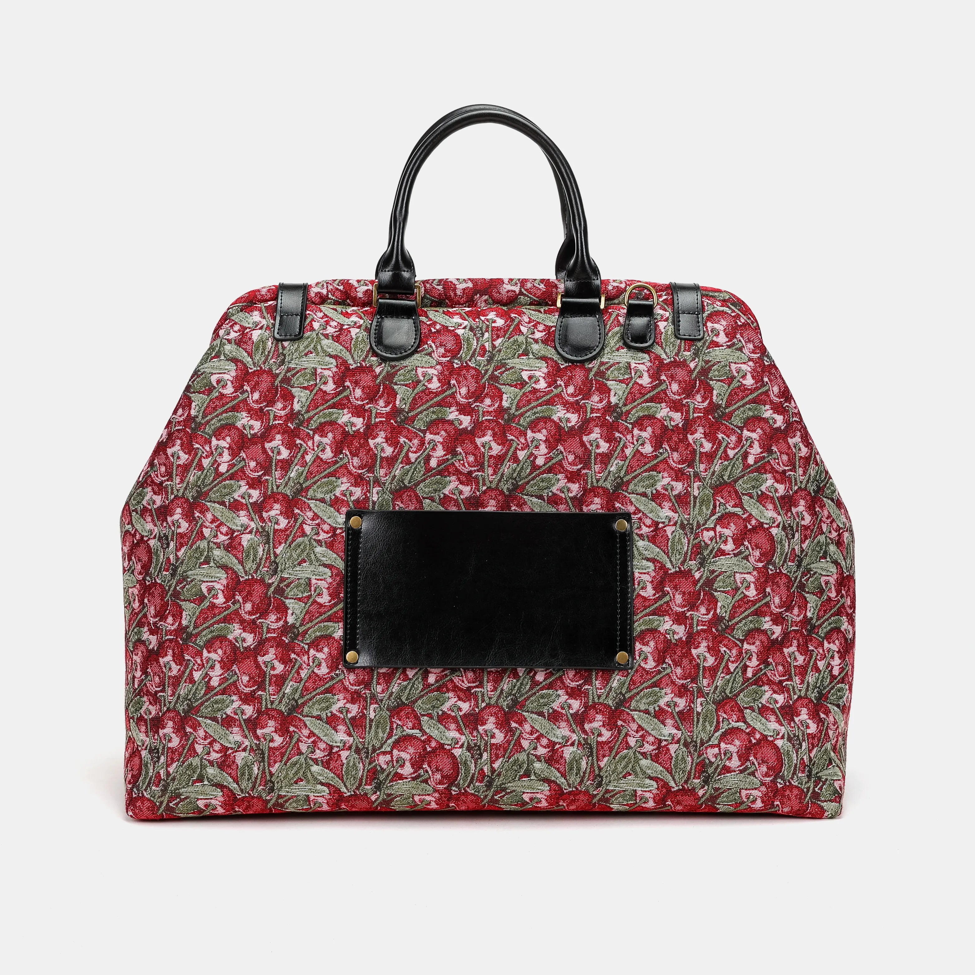 Cherry Cascade Men's Travel Carpetbag of America back