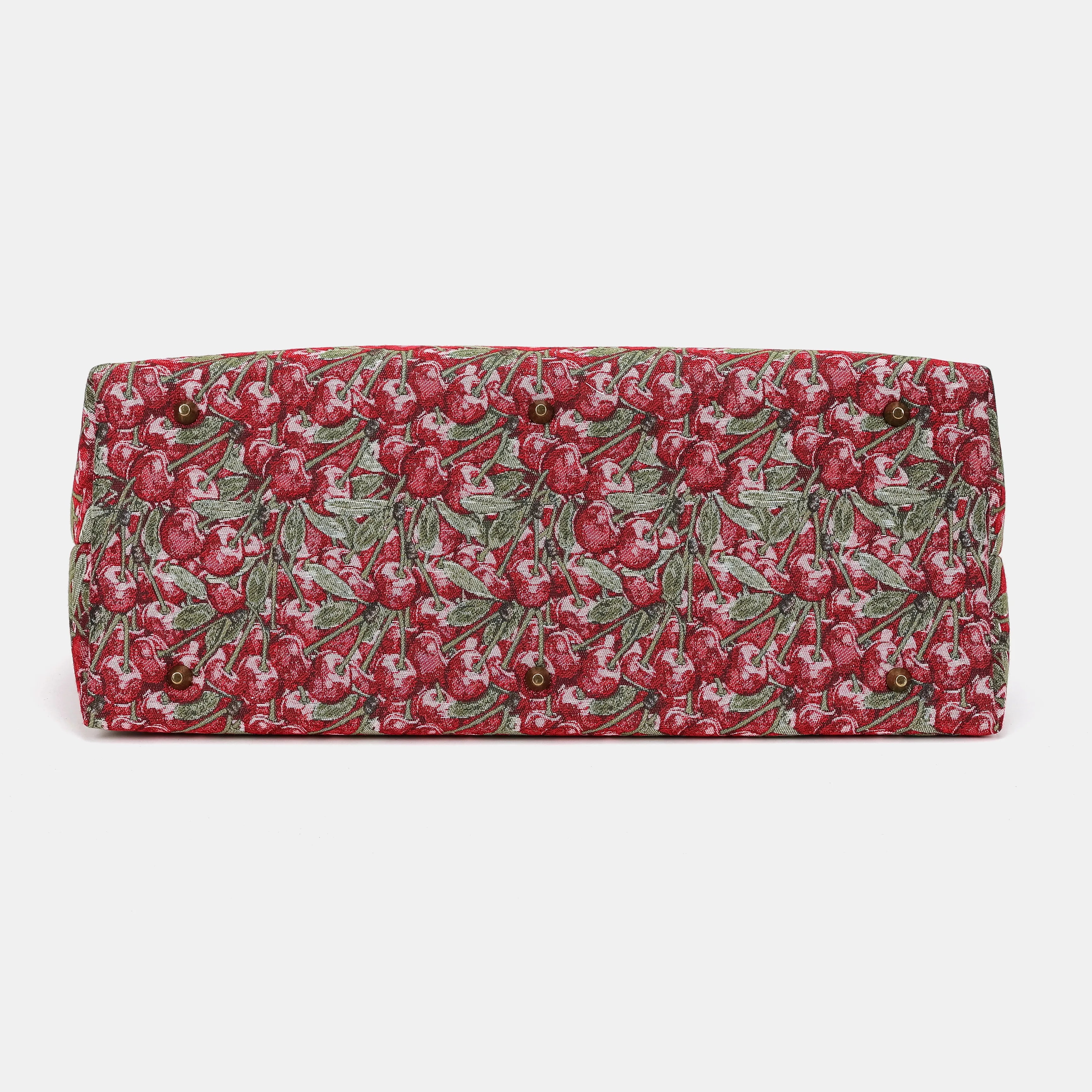 Cherry Cascade Men's Travel Carpetbag of America bottom