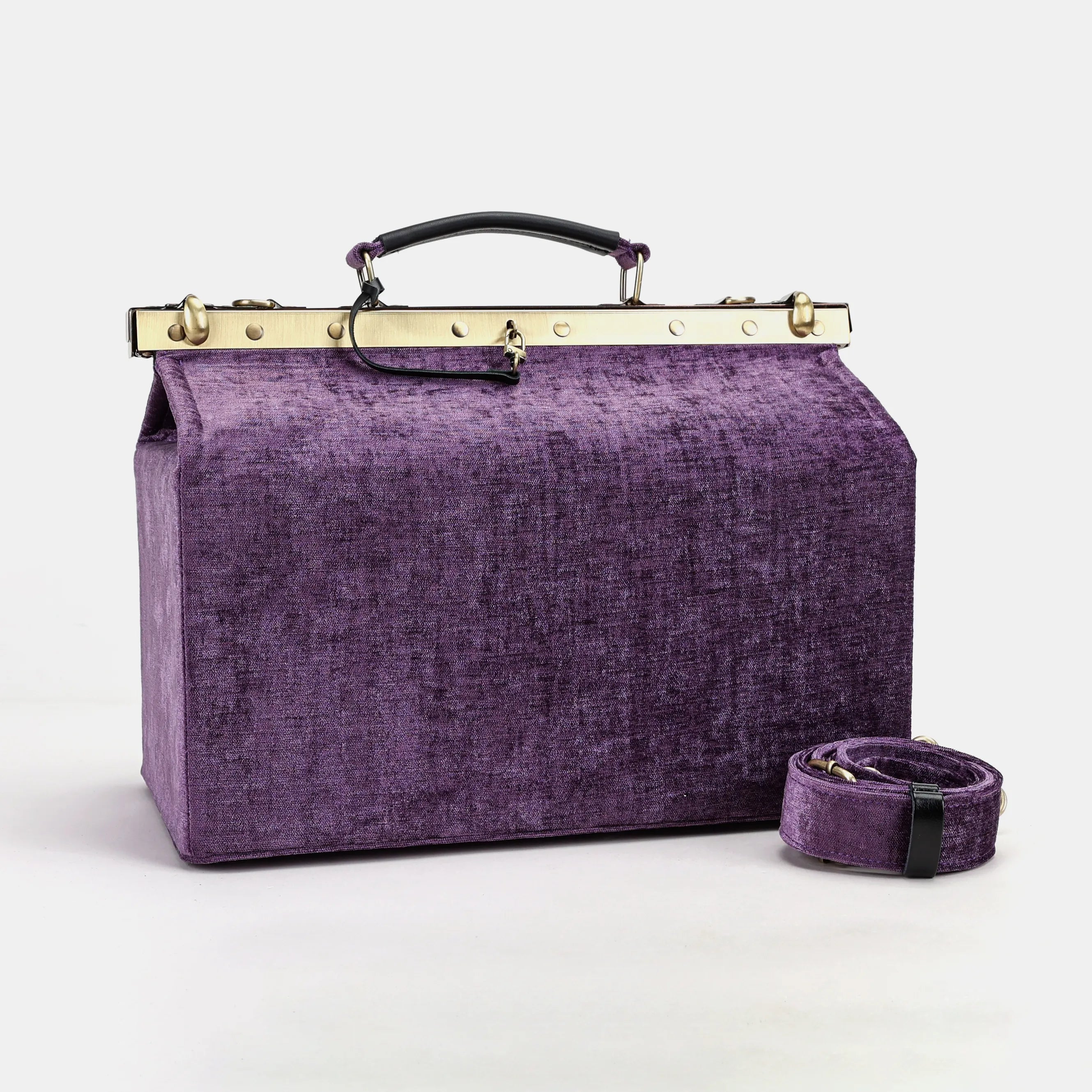 Solid Purple Genevieve Carpet Gladstone Bag main