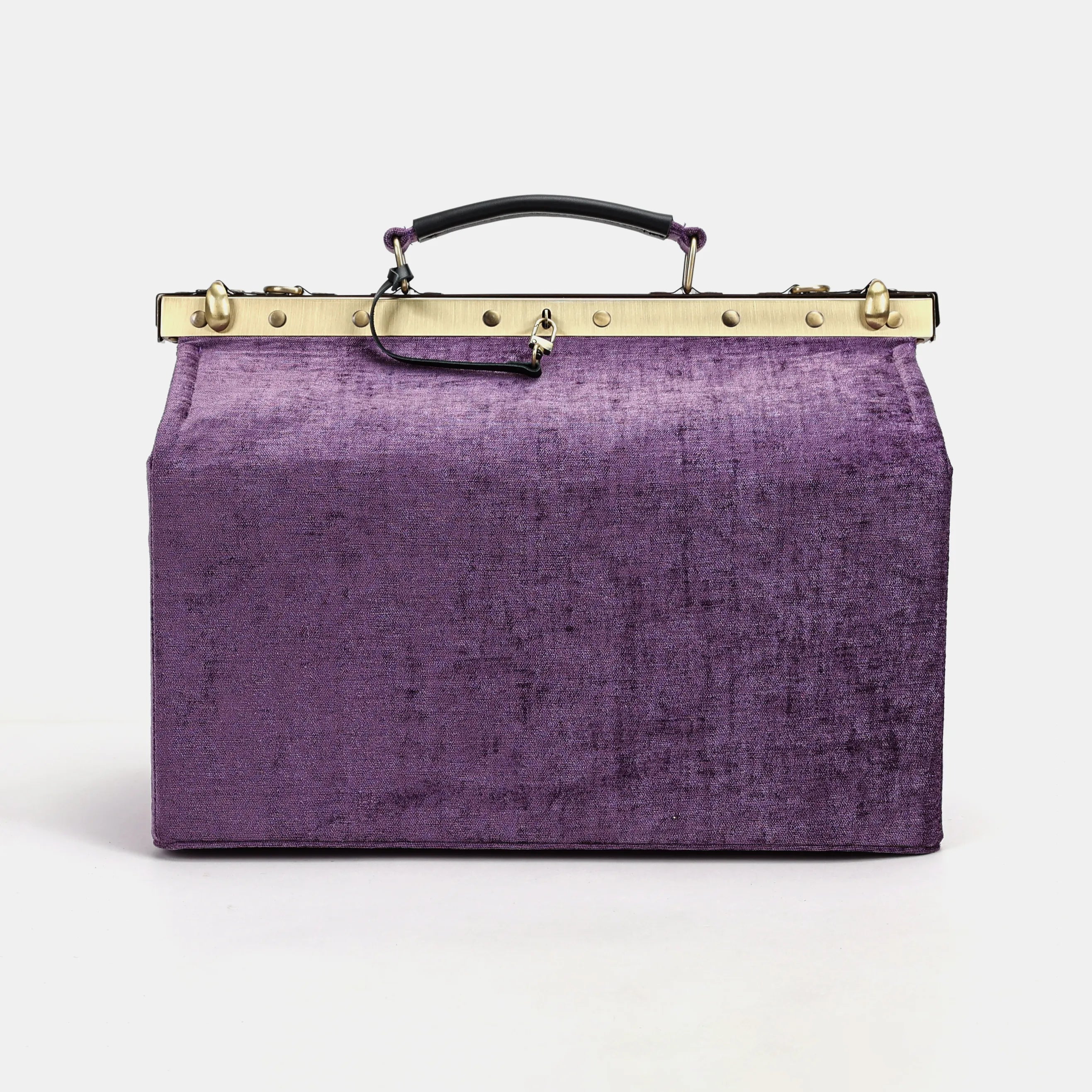 Solid Purple Genevieve Carpet Gladstone Bag front