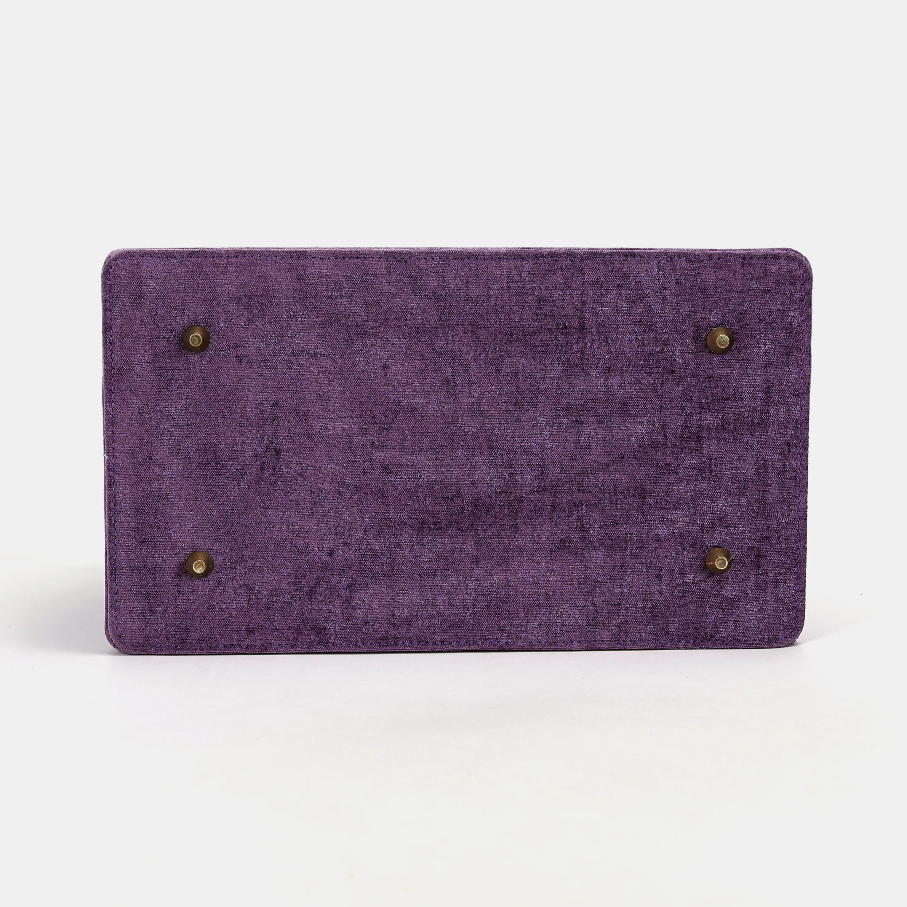 Solid Purple Genevieve Carpet Gladstone Bag bottom