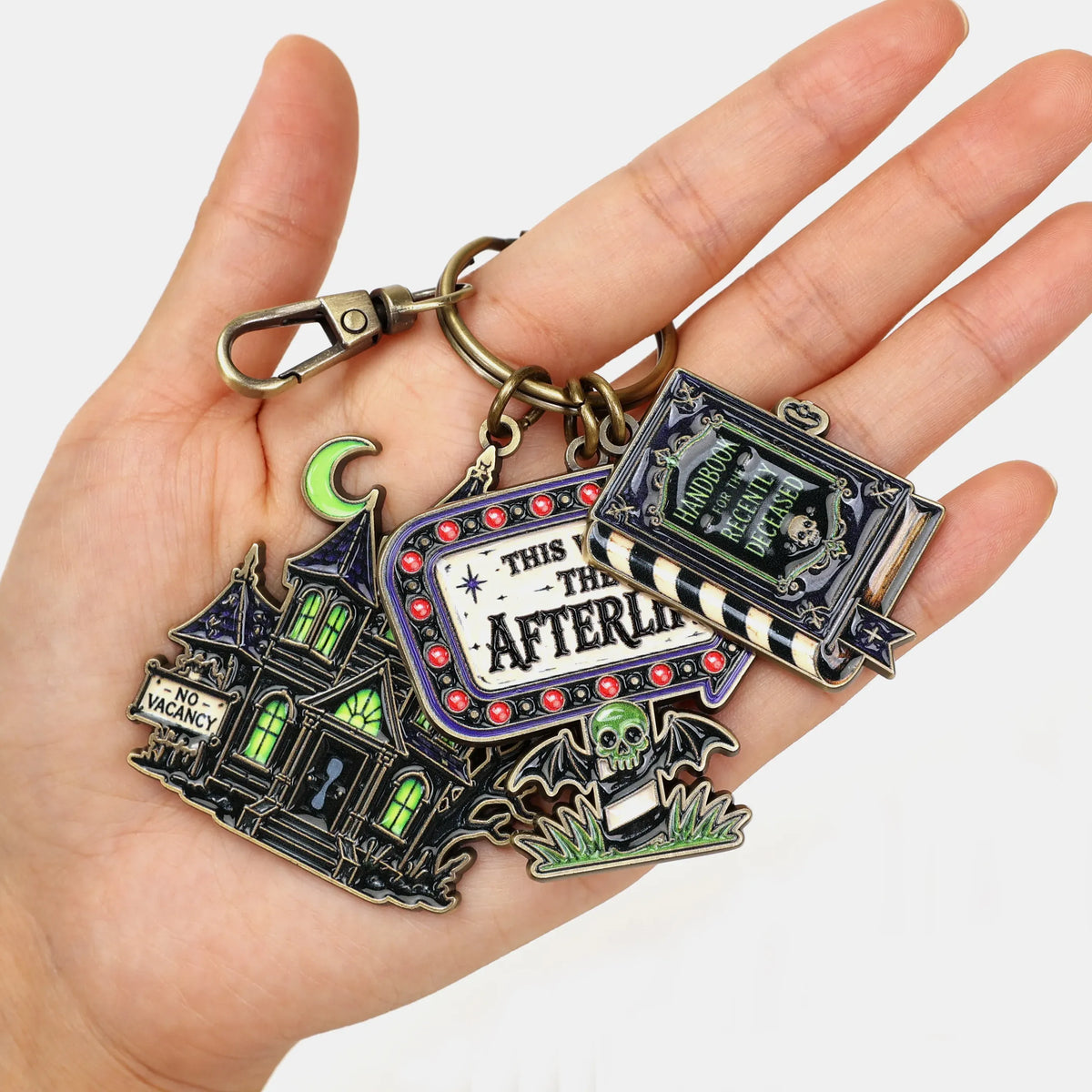 Build Your Own Beetlejuice-Inspired Charm Keychain | MCW three pieces