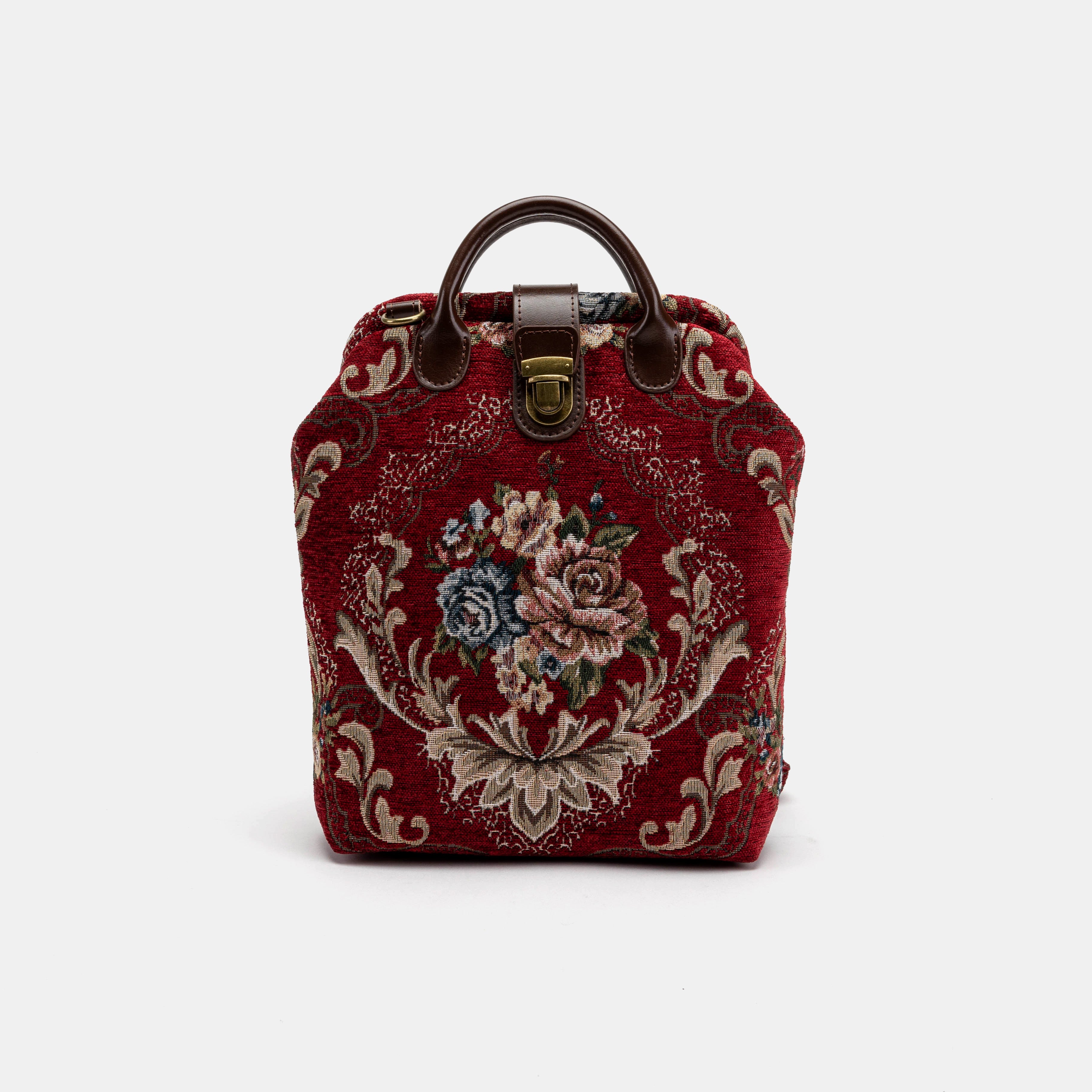 Floral Red Carpet Everyday Backpack Carpetbag of America front