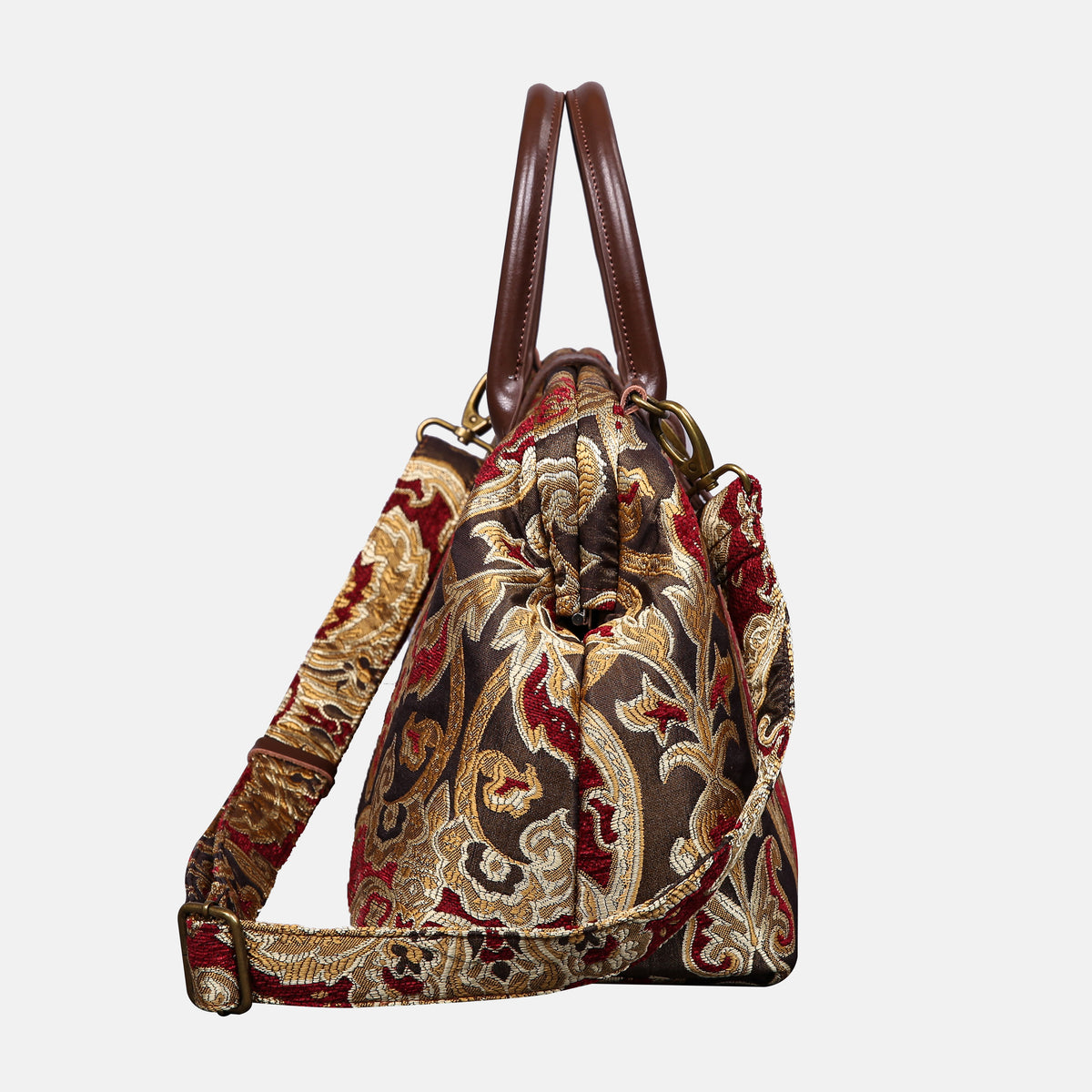 Cammino Gold Carpet Handbag Purse carpet bag MCW Handmade of America side
