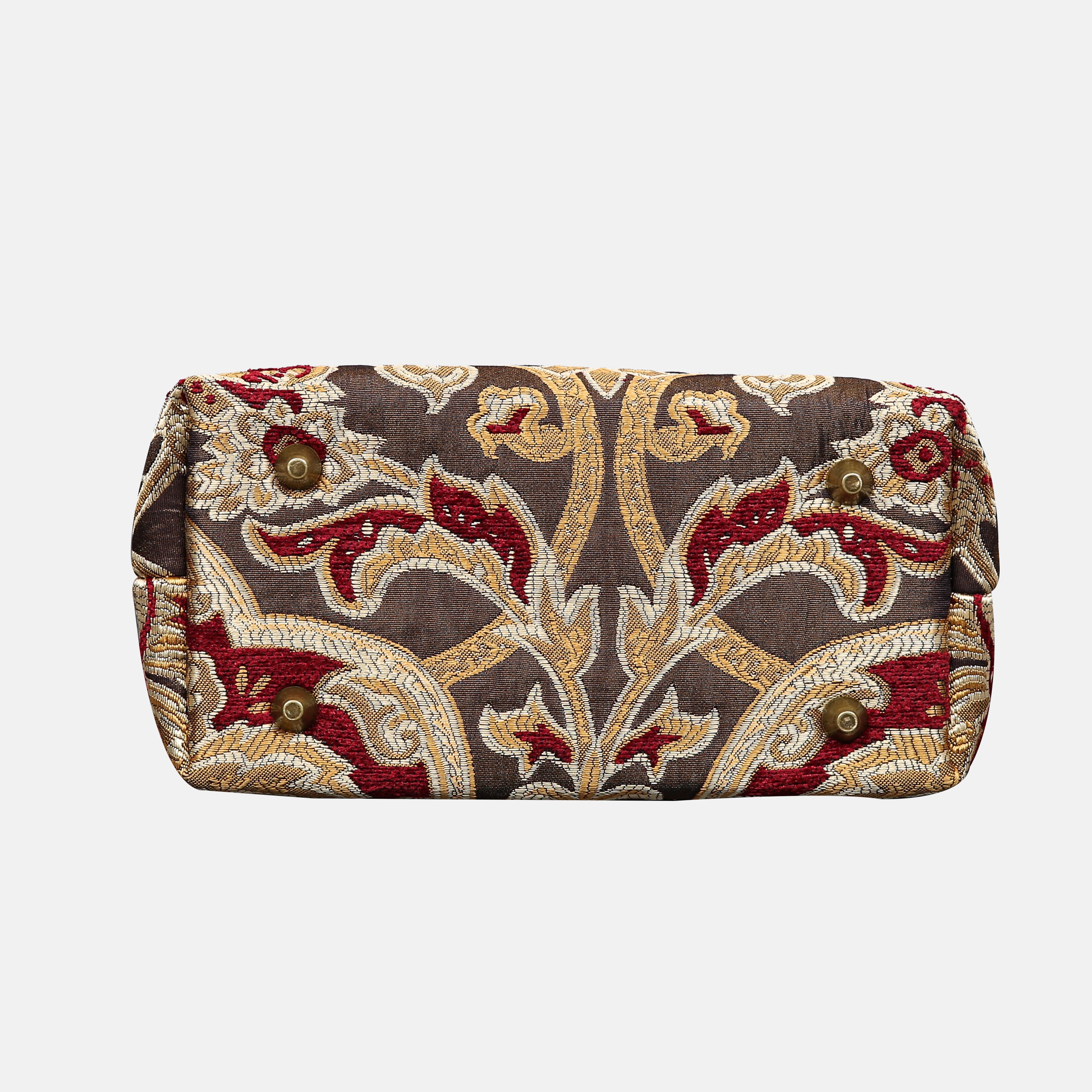 Cammino Gold Tuck Lock Carpet Satchel carpet bag MCW Handmade of America bottom