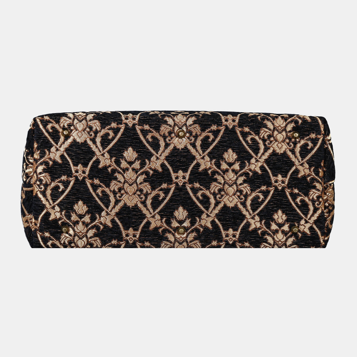Carnaby Black/Gold Large Carpetbag  of America bottom