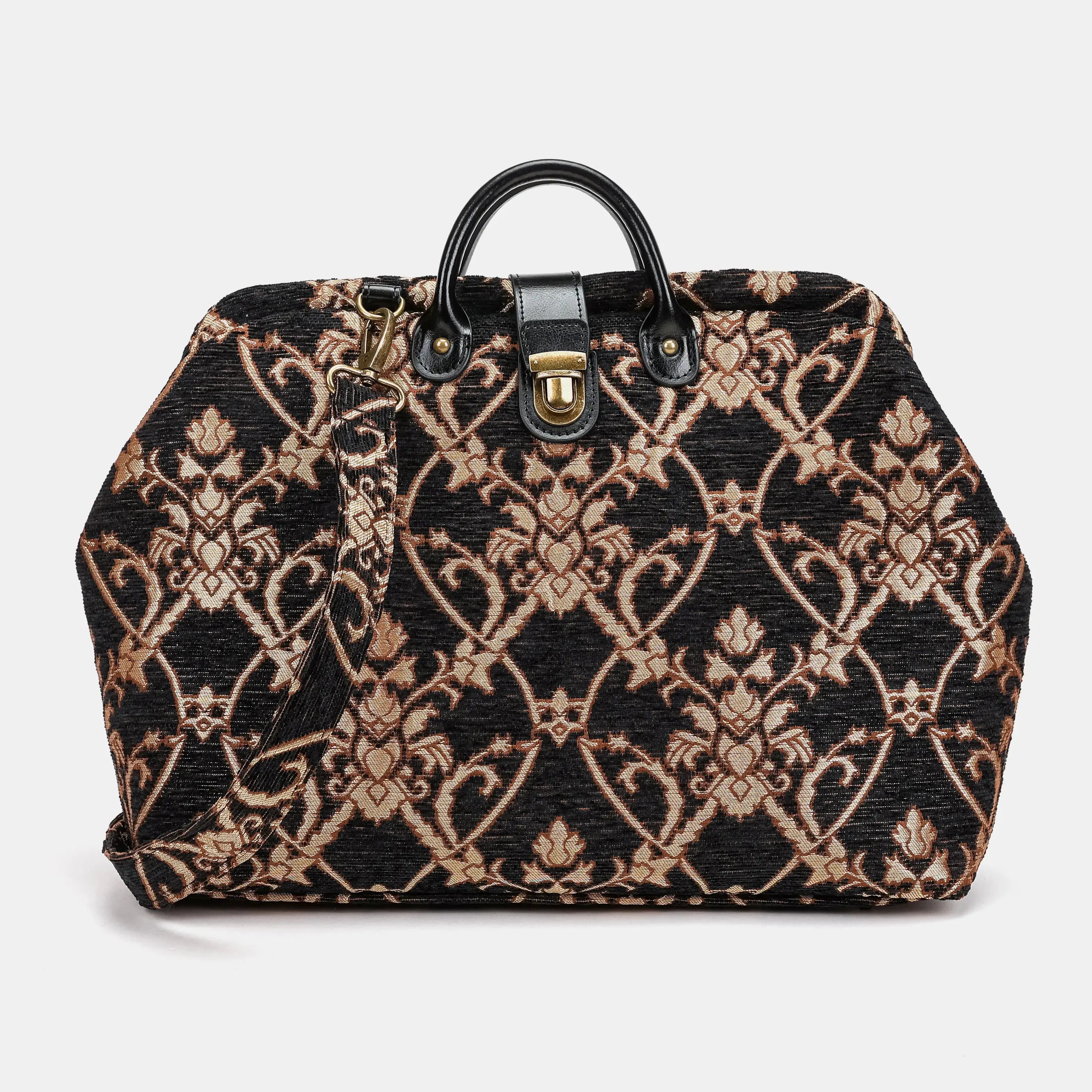 Carnaby Black Laptop Work Bag Carpetbag of America main