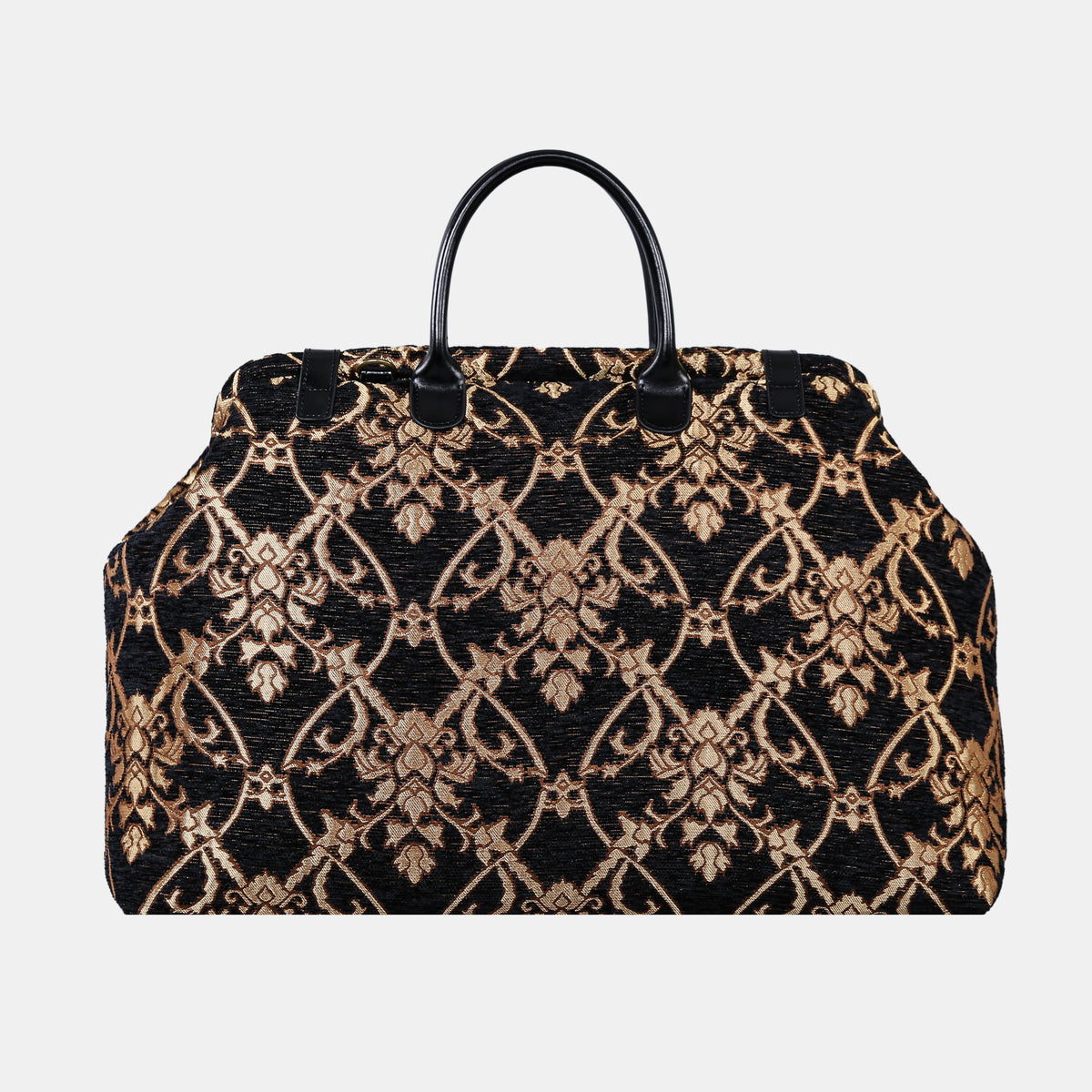 CARNABY Black Large Carpetbag  of America back