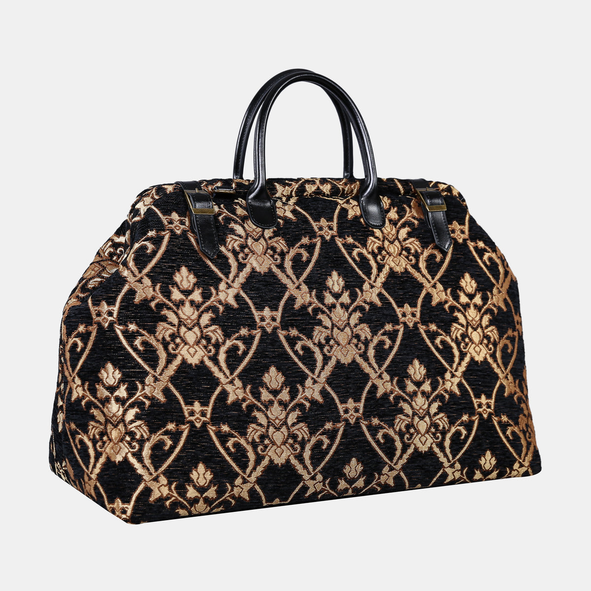 CARNABY Black Large Carpetbag  of America Front side
