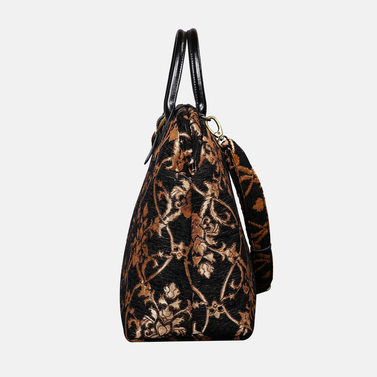 Carnaby Black Mary Poppins Weekender Carpetbag of America side
