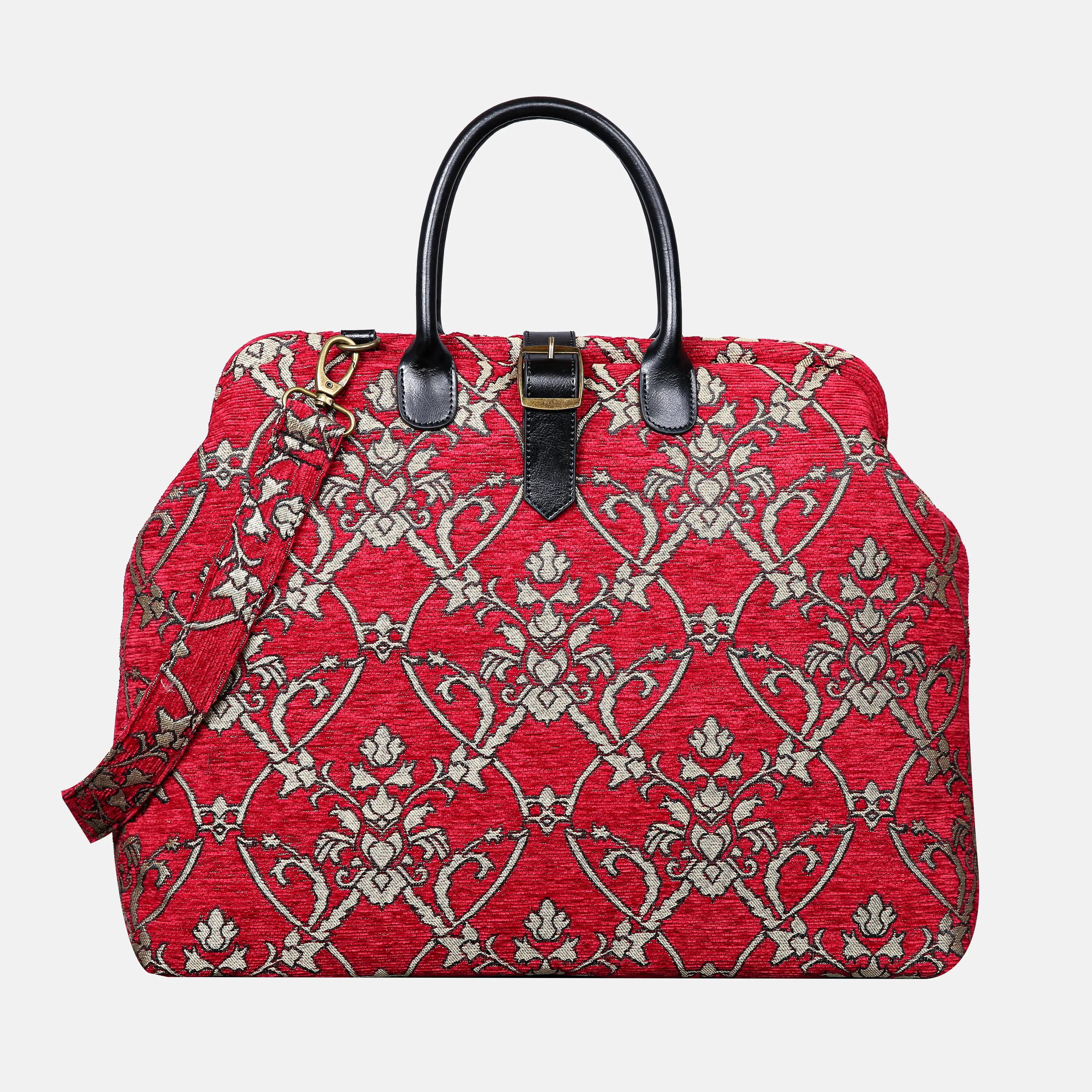 Carnaby Red Mary Poppins Weekender Carpetbag of America main