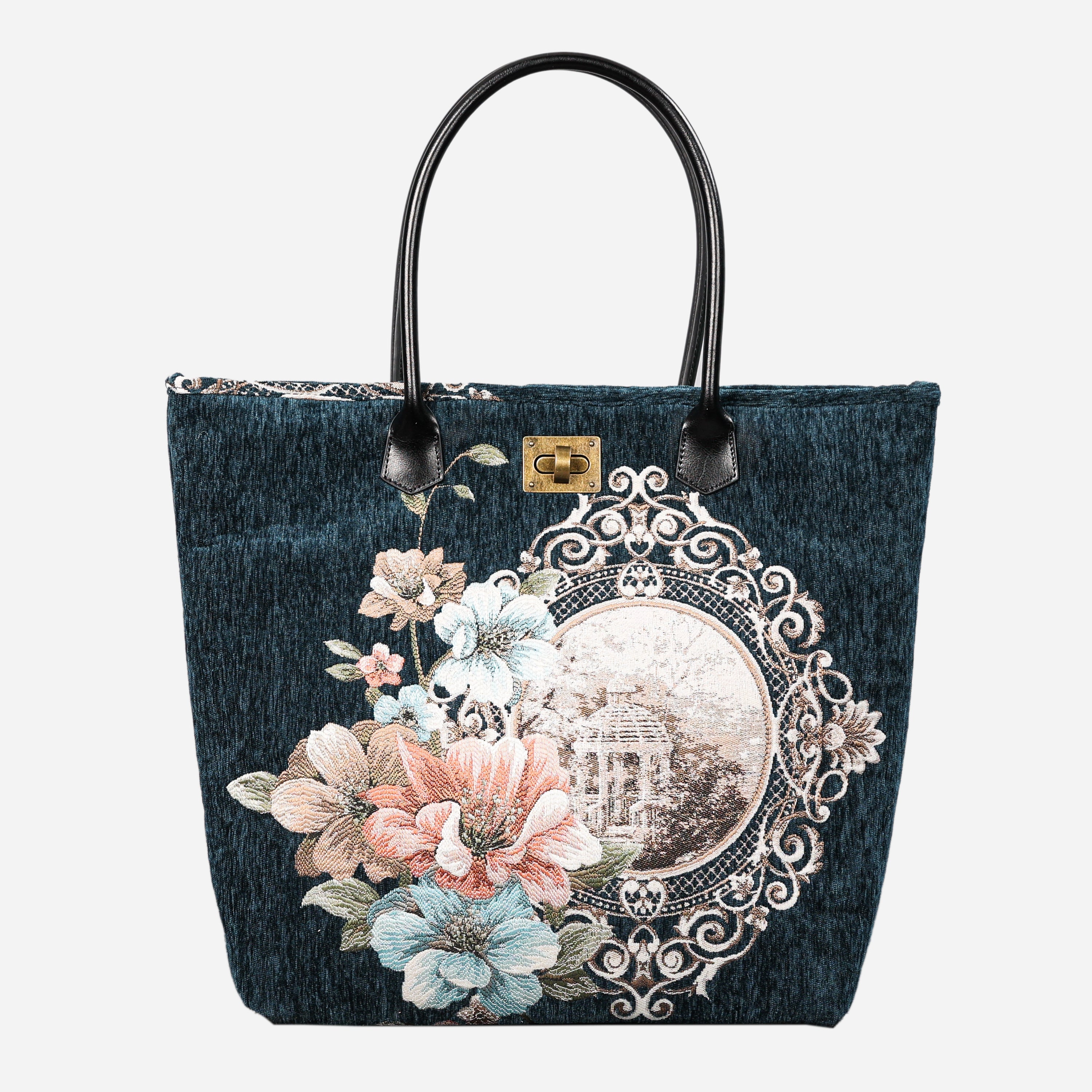 Chateau Cyprus Green Carpet Tote Shopper carpet bag MCW Handmade of America main