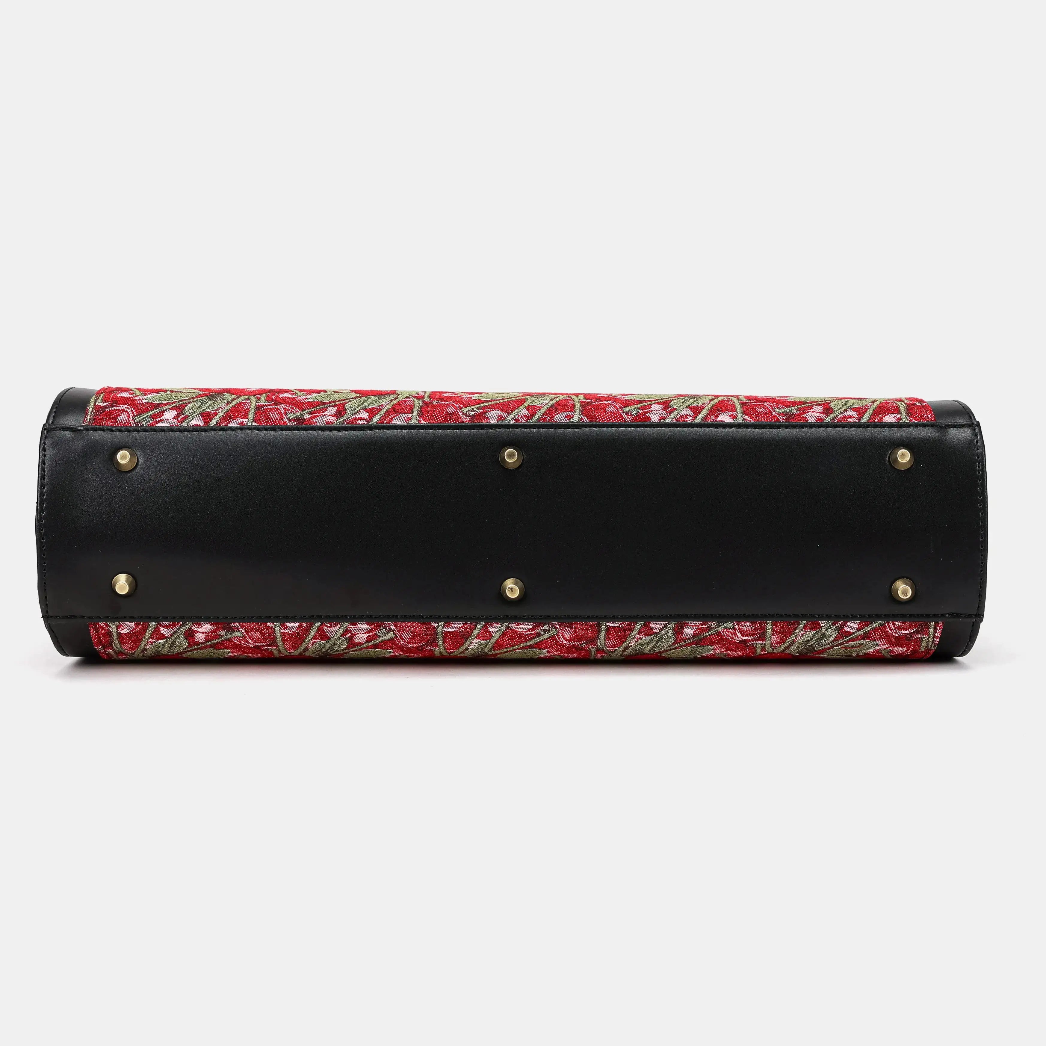 Cherry Cascade Business Tote Carpetbag of America bottom