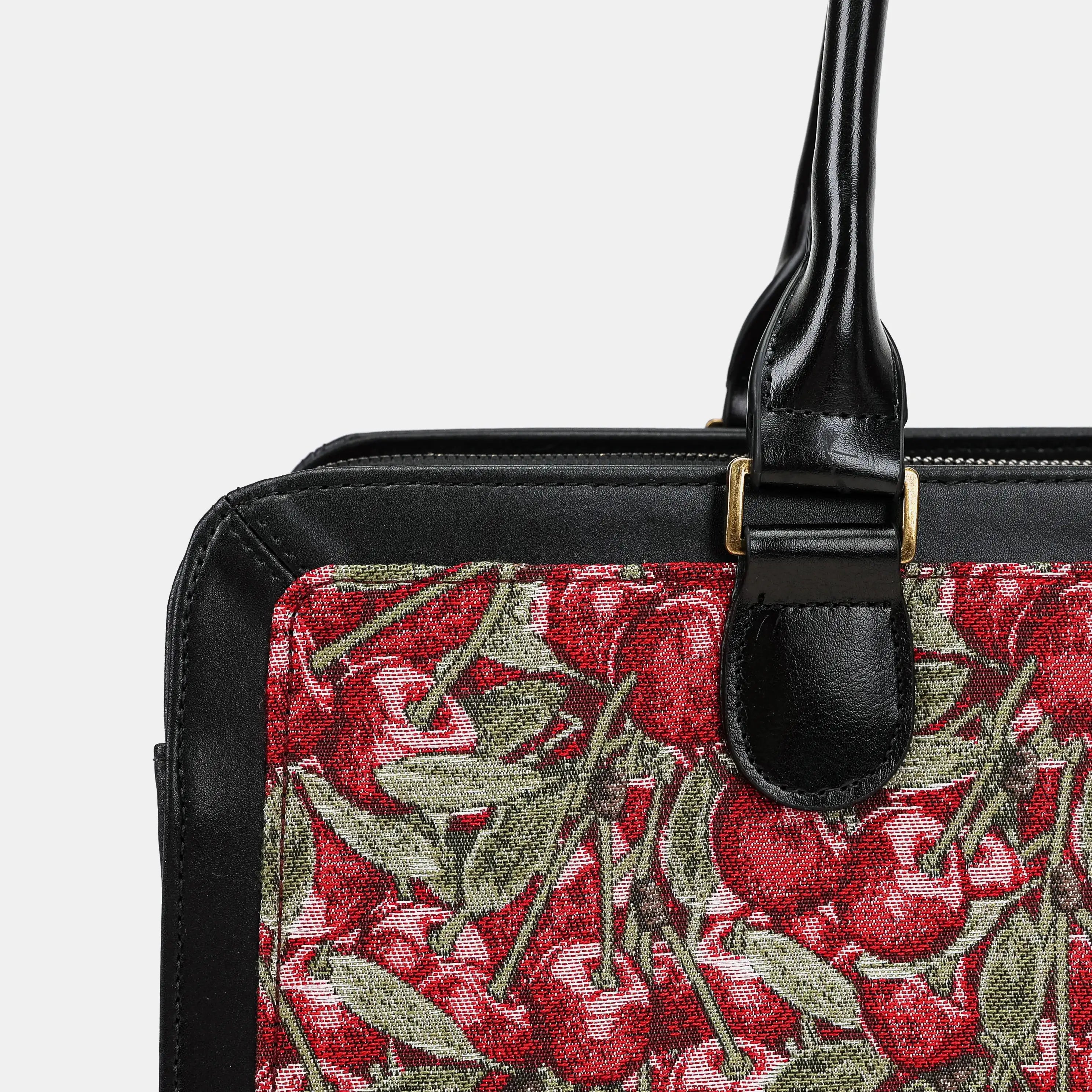 Cherry Cascade Business Tote Carpetbag of America details
