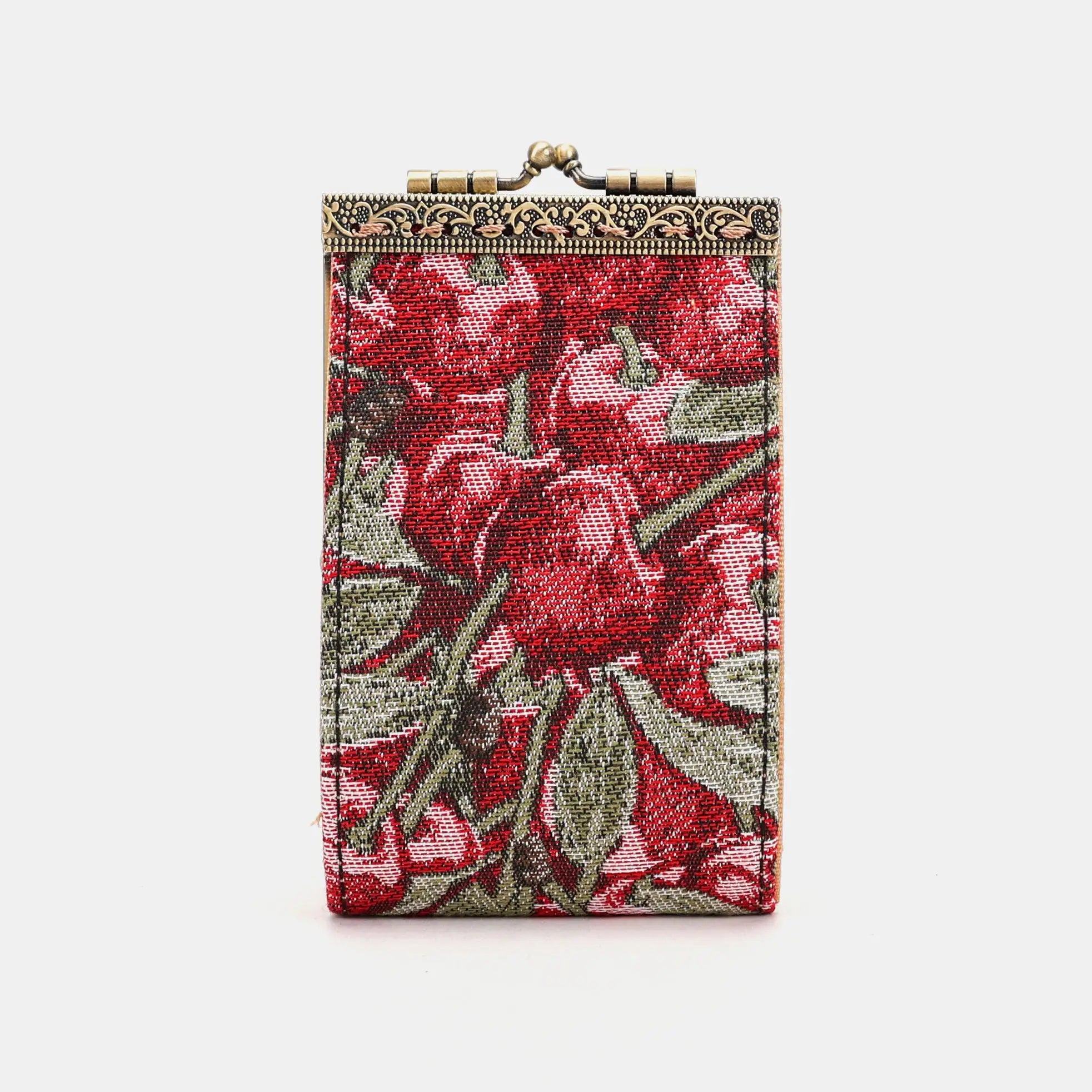 11 slots Cherry Cascade Card Wallet Carpetbag of America 11 slots front