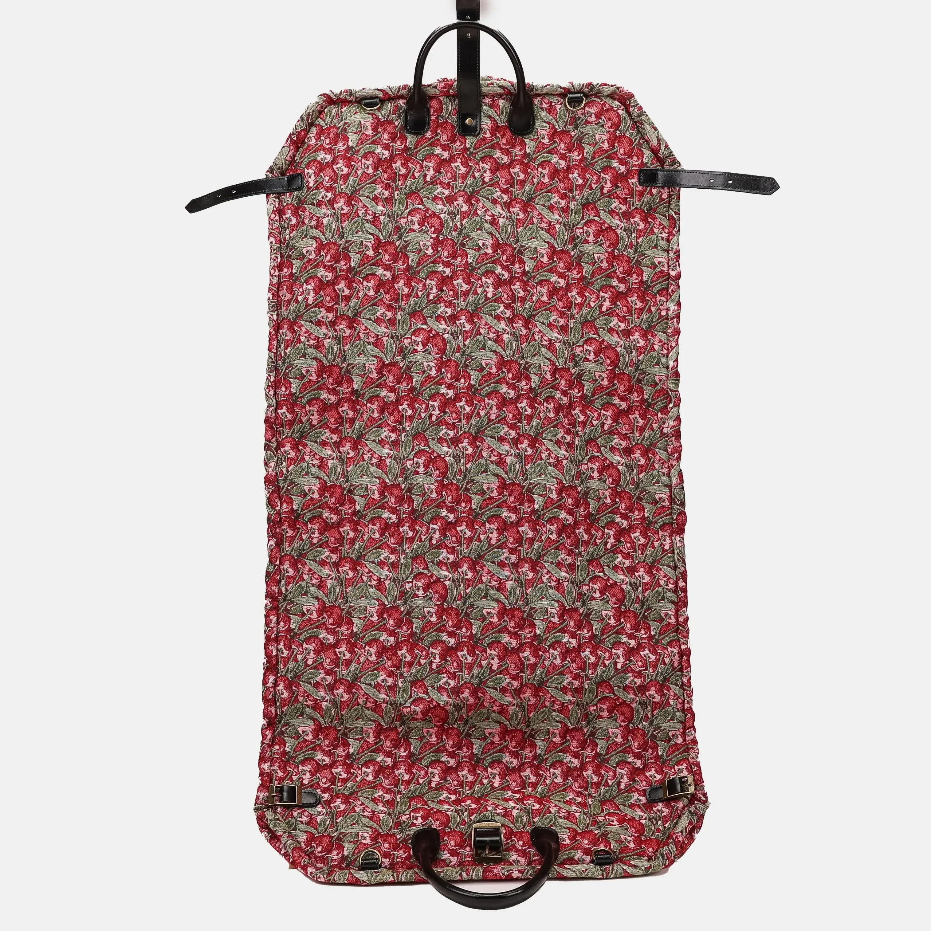 Cherry Cascade Carpet Garment Bag Carpetbag of America back