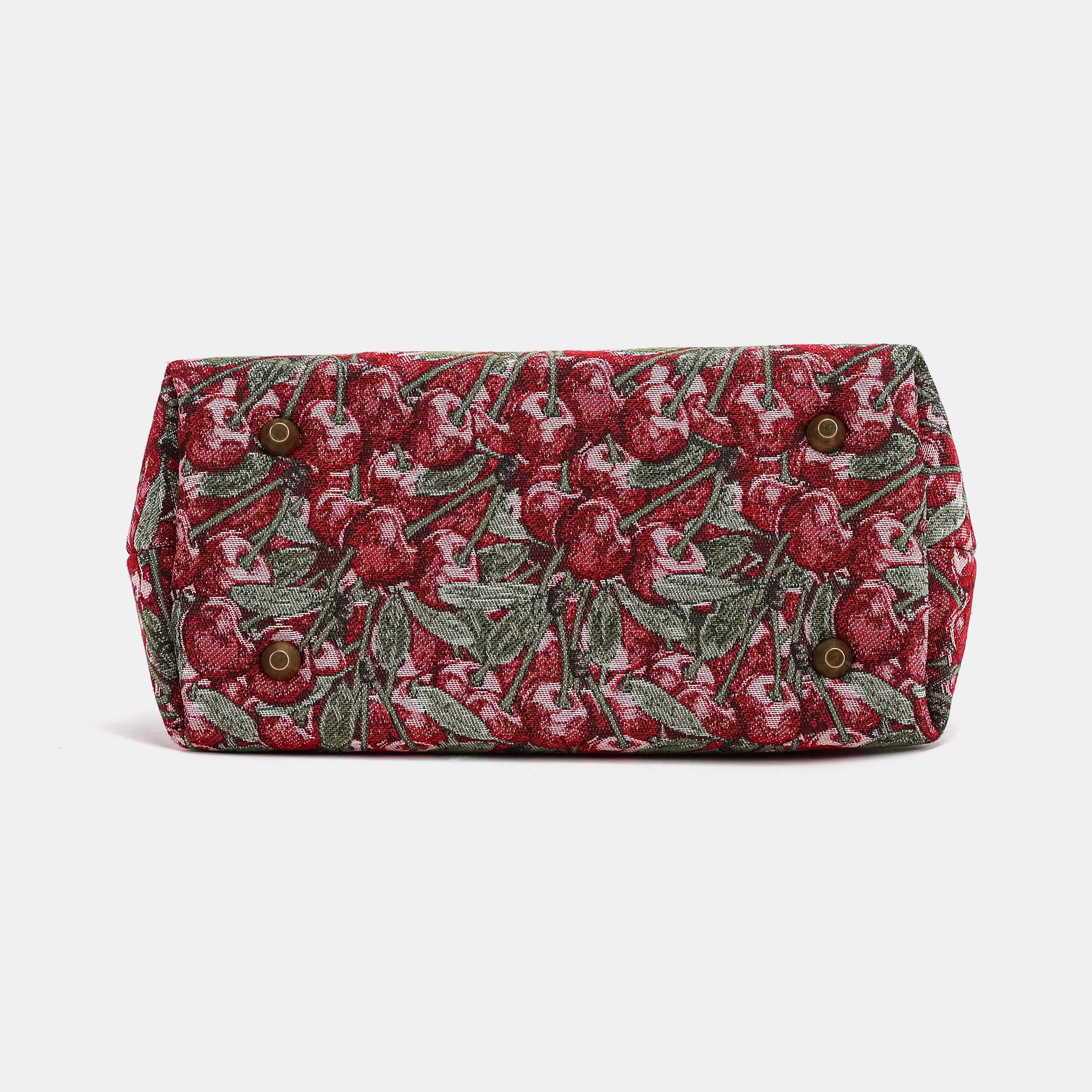 Cherry Cascade Carpet Satchel Carpetbag of America bottom