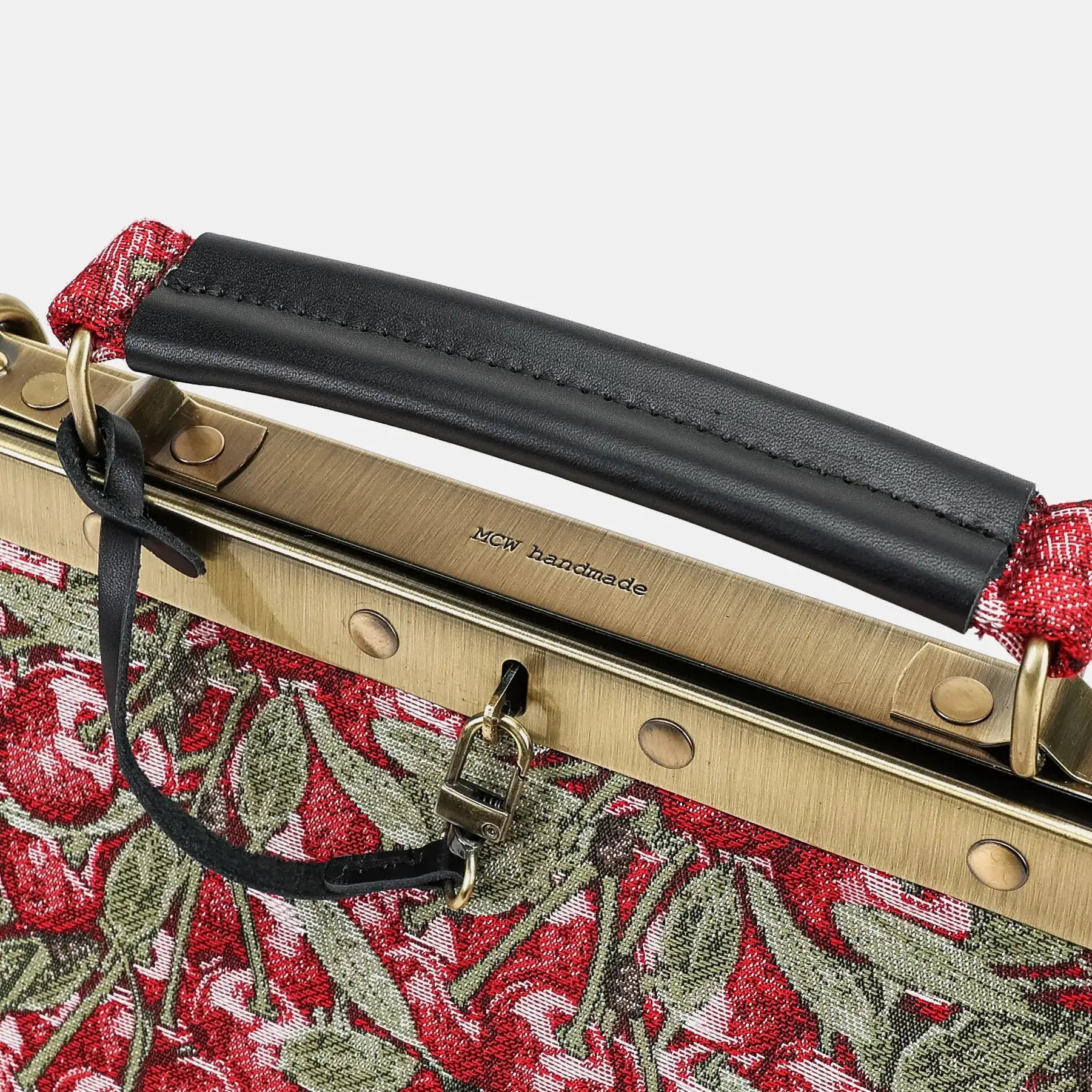 Cherry Cascade Cecile Carpet Purse Gladstone Bag of America logo