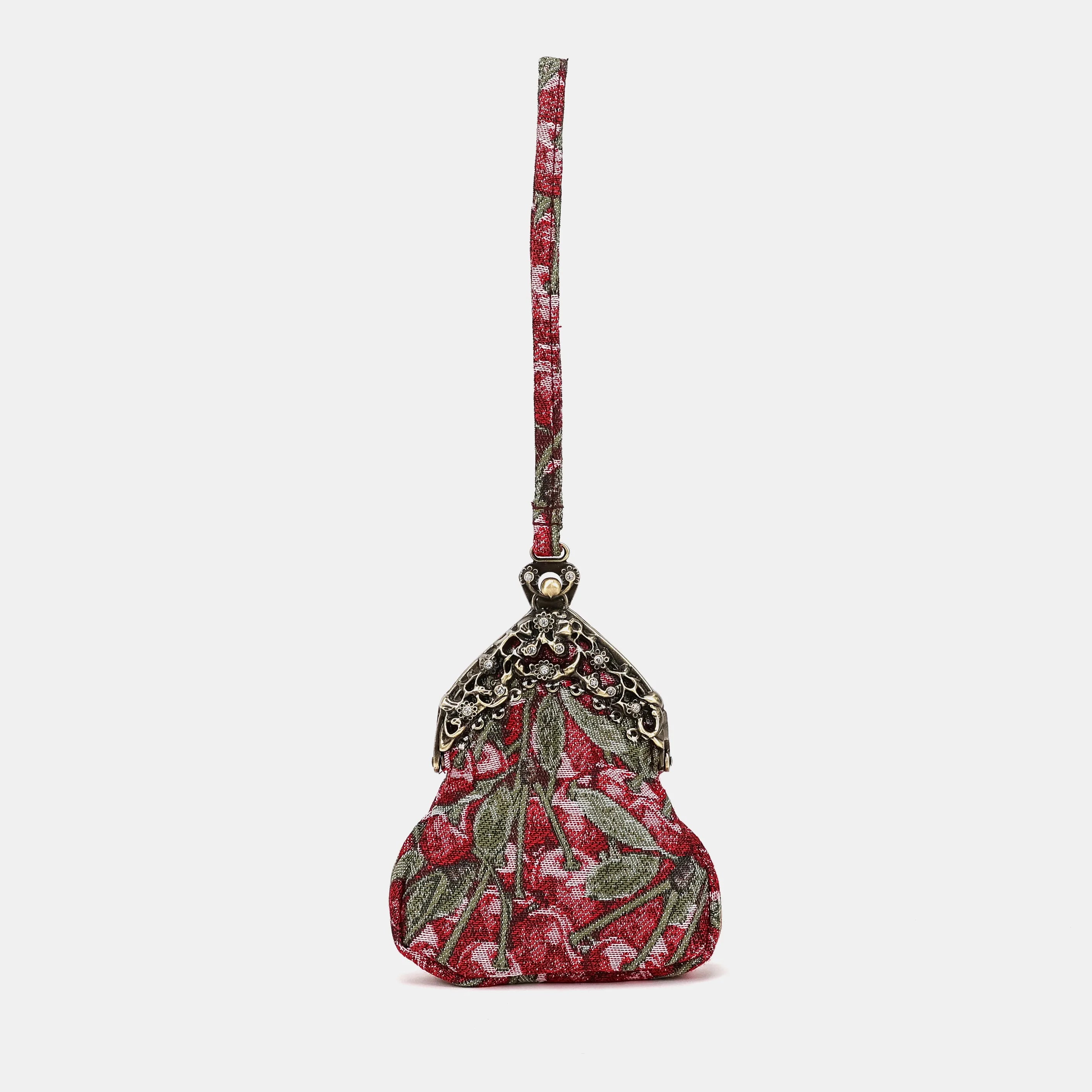 Cherry Cascade Chatelaine Purse Wristlet Bag of America overview