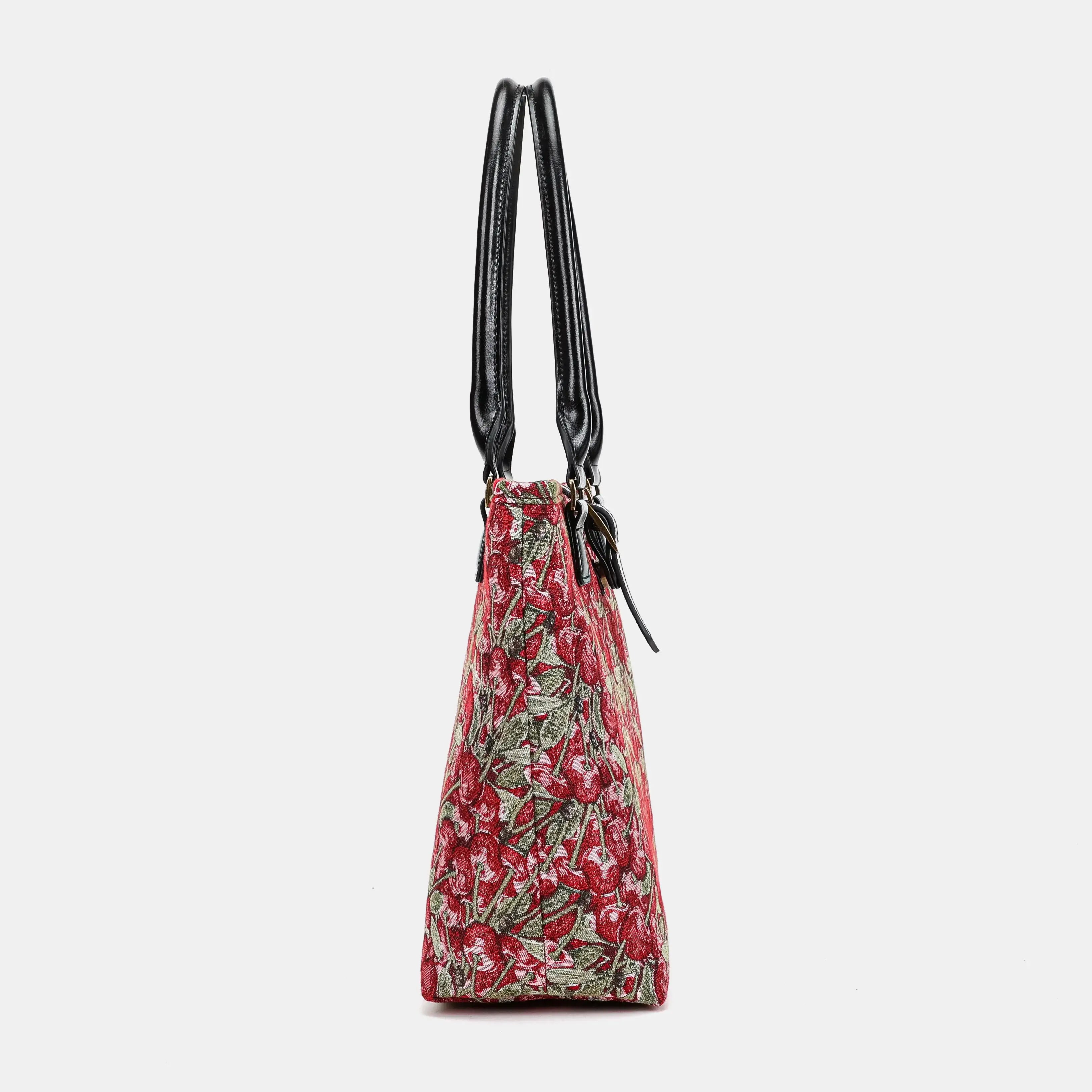 Cherry Cascade Everyday Tote Bag of America of America side