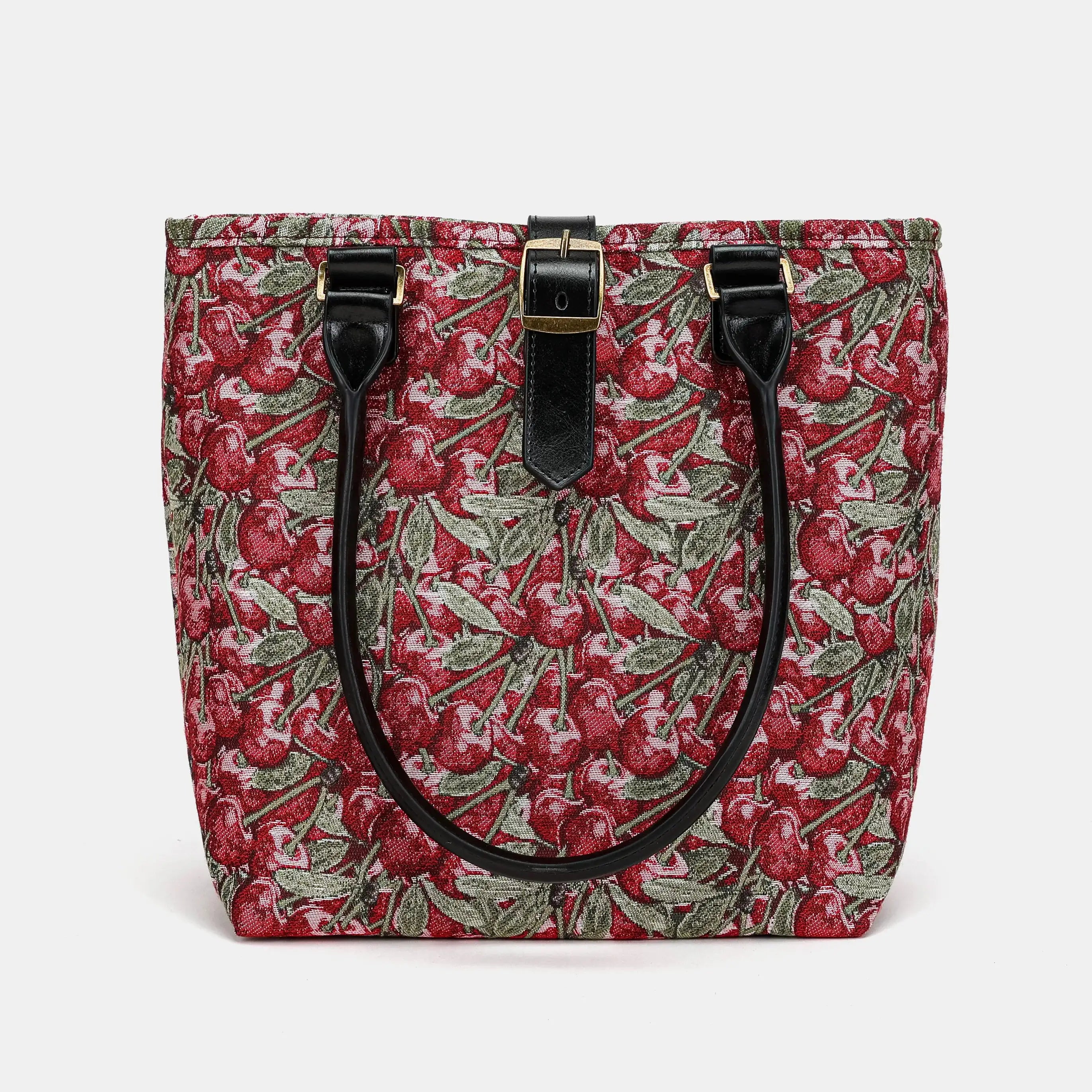 Cherry Cascade Everyday Tote Bag of America handle down