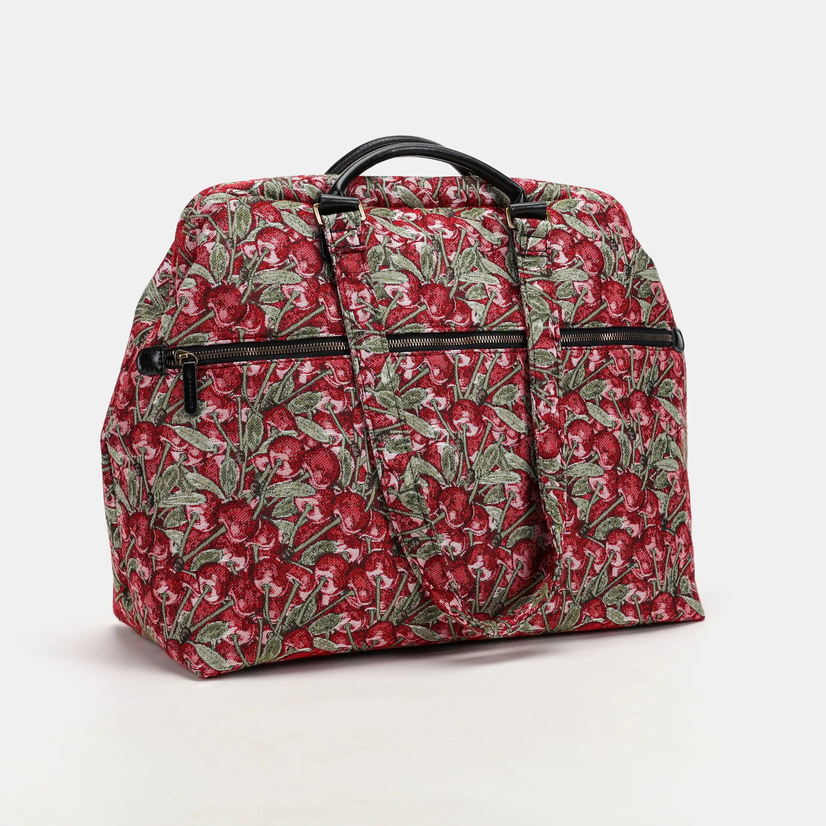 Cherry Cascade Knitting Project Bag  of America back zipper