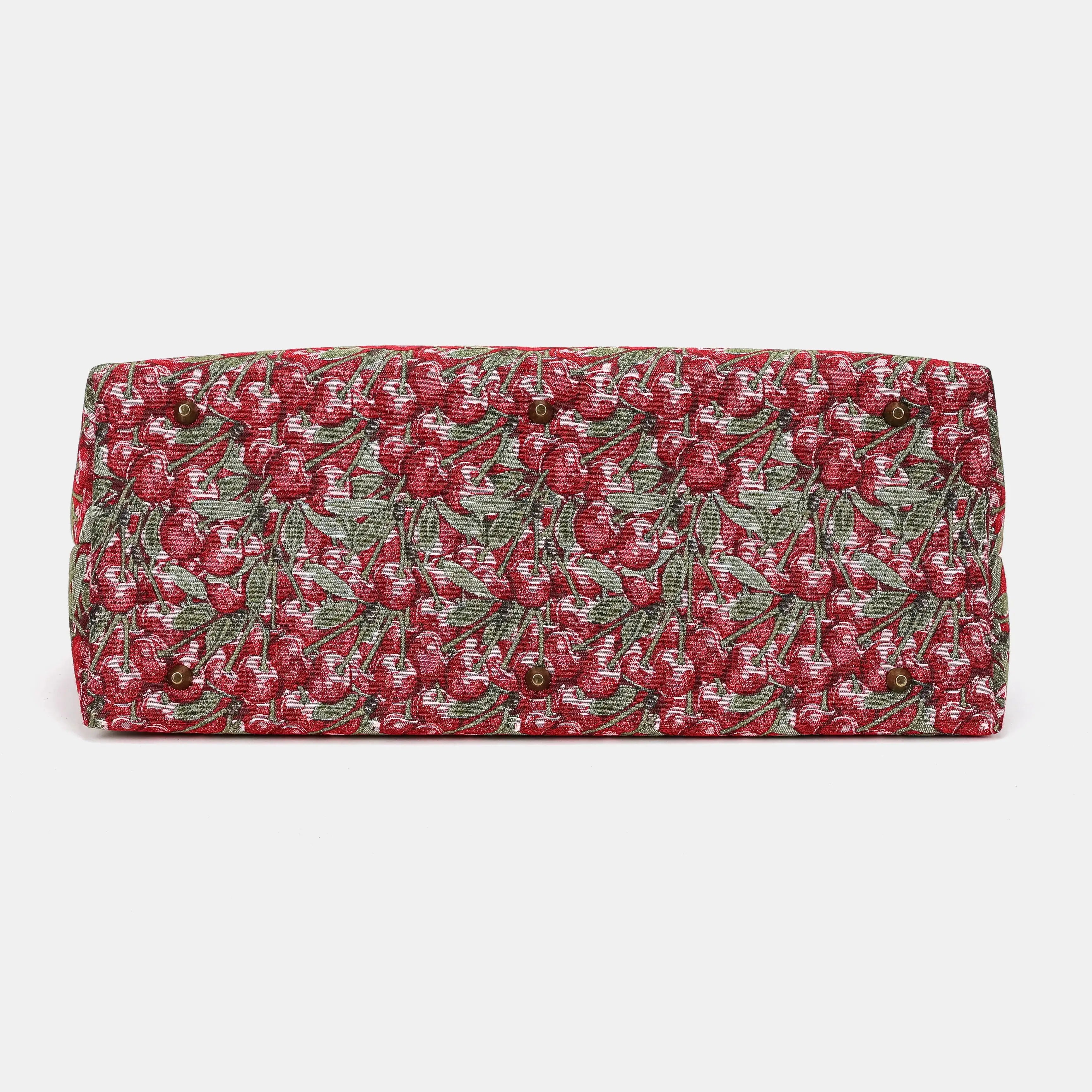 Cherry Cascade Men's Travel Carpetbag of America bottom-4