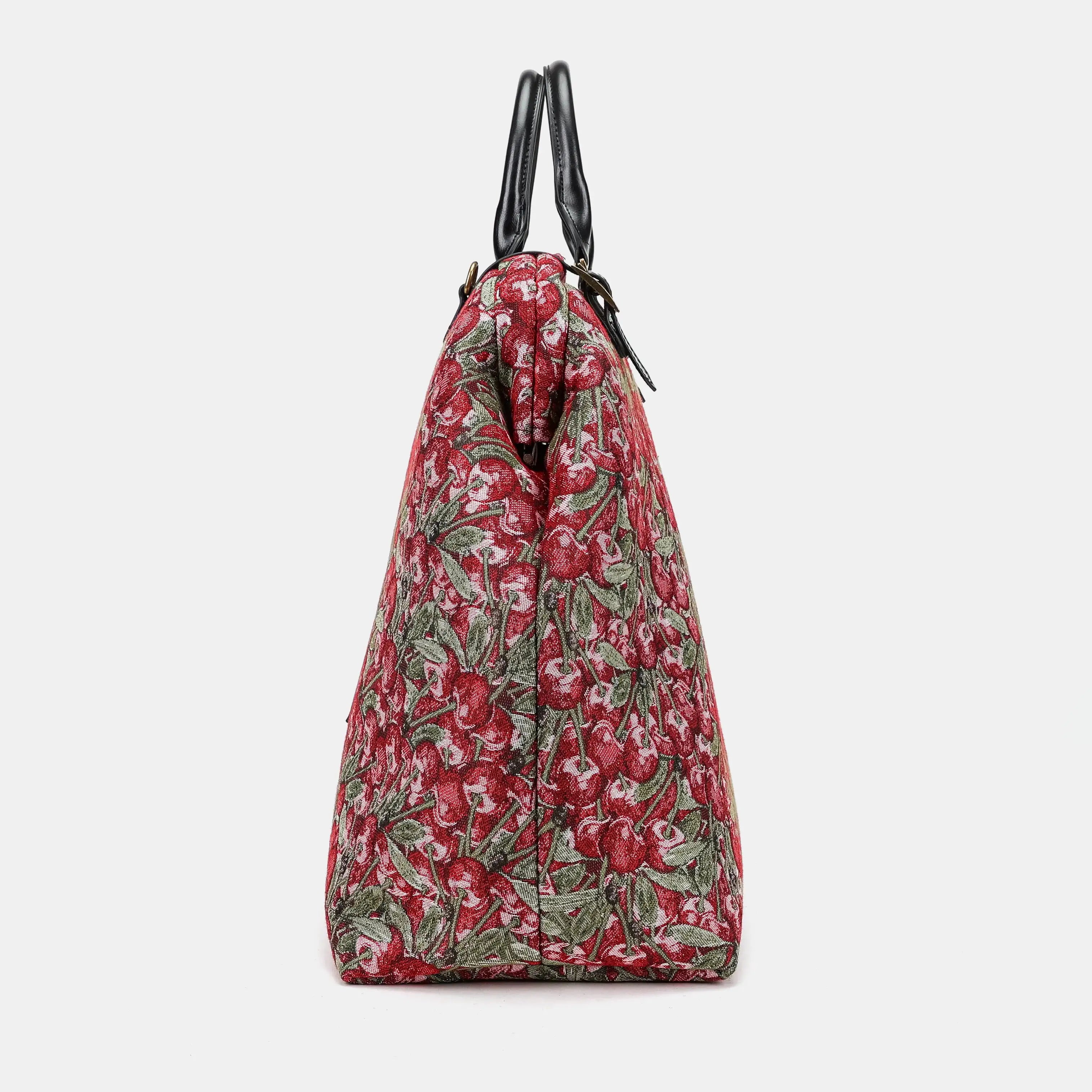 Cherry Cascade Men's Travel Carpetbag of America side-2