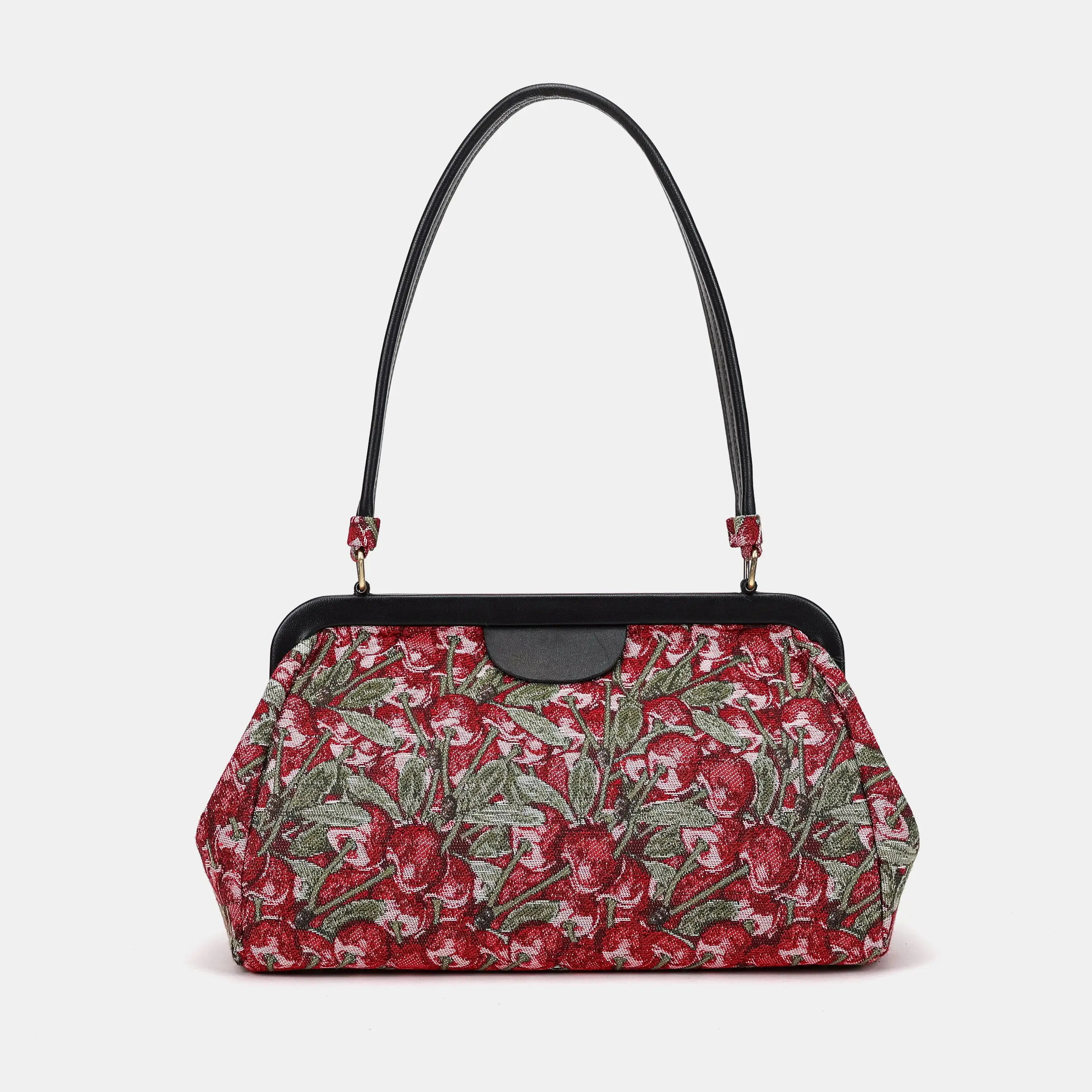 Cherry Cascade Shoulder Bag Carpetbag of America back