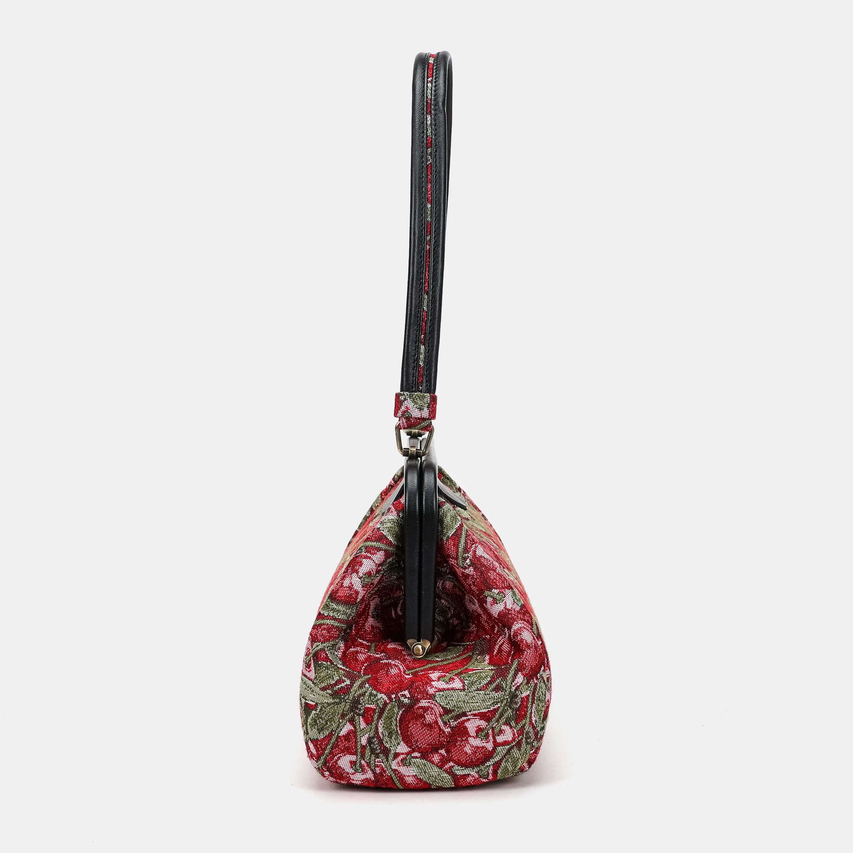Cherry Cascade Shoulder Bag Carpetbag of America side