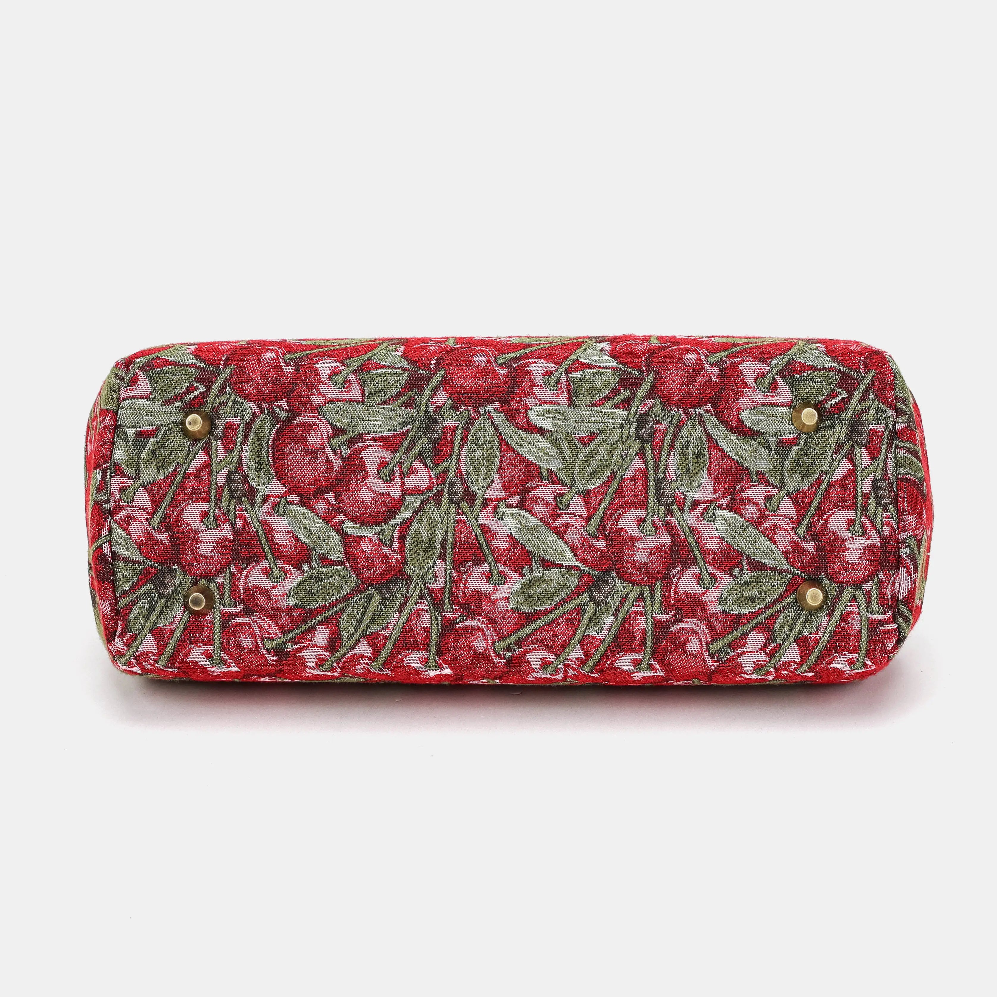 Cherry Cascade Shoulder Bag Carpetbag of America bottom