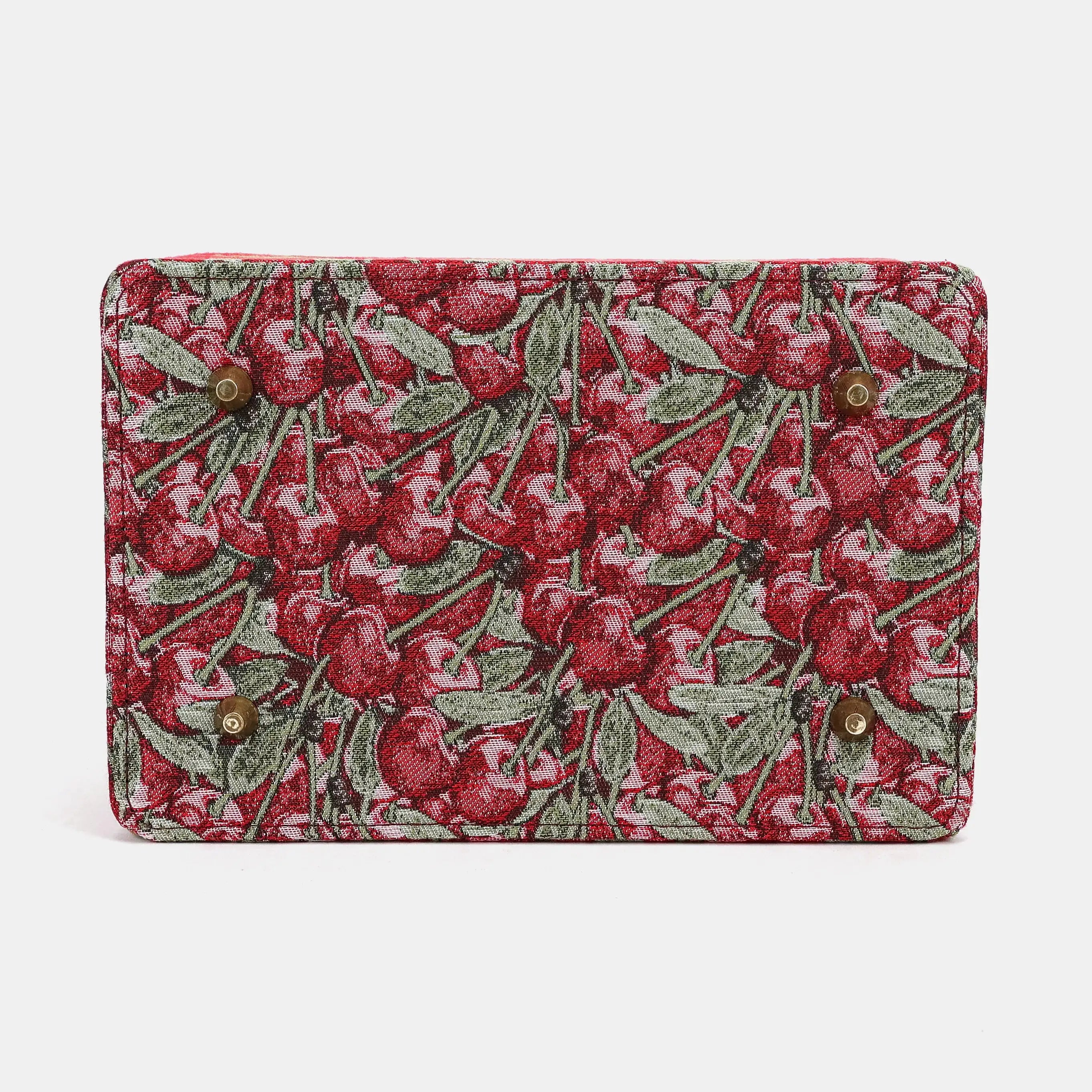 Cherry Cascade Vivienne Carpet Purse Gladstone Bag of America bottom