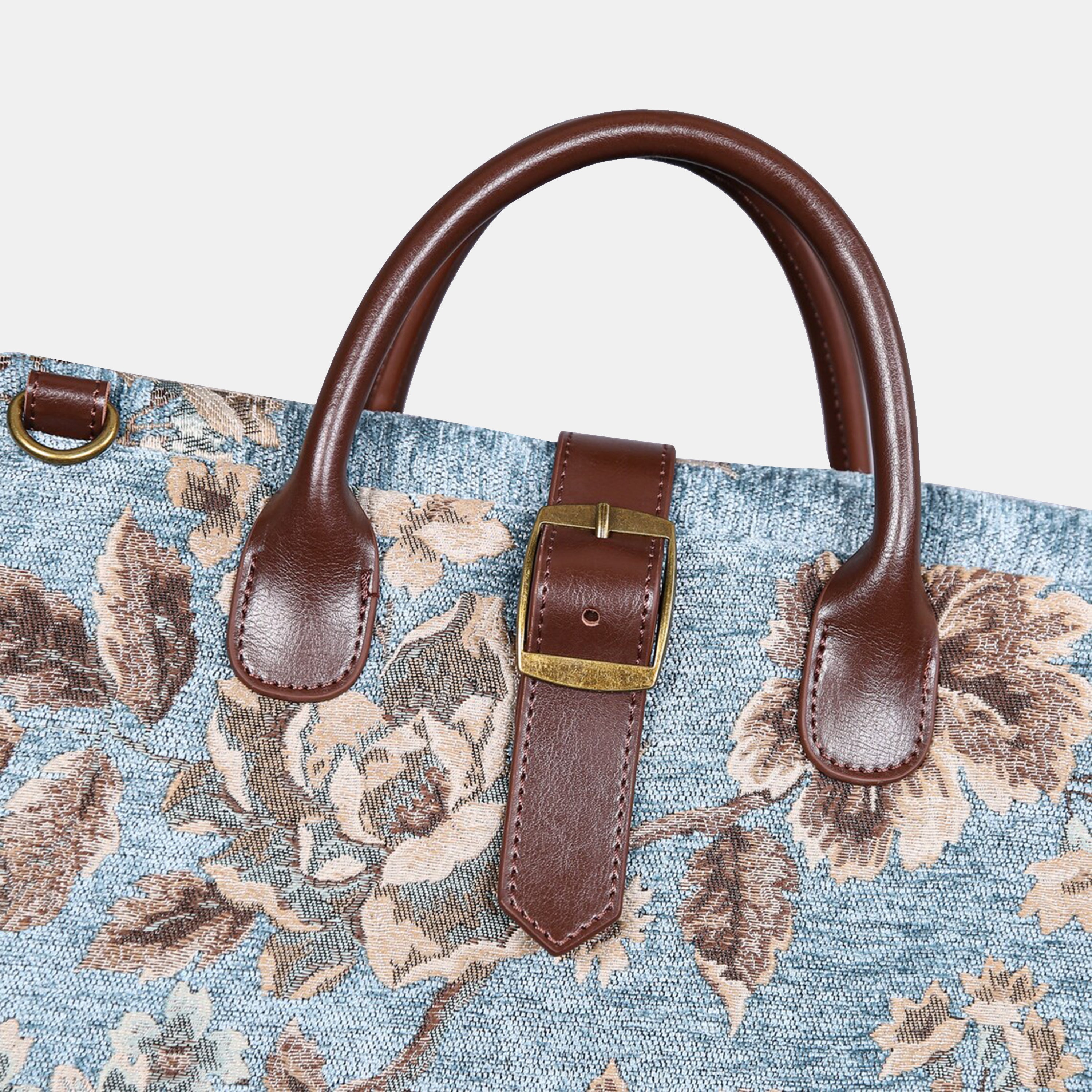 Floral Mint Carpet Garment Bag carpet bag  of America detail-2