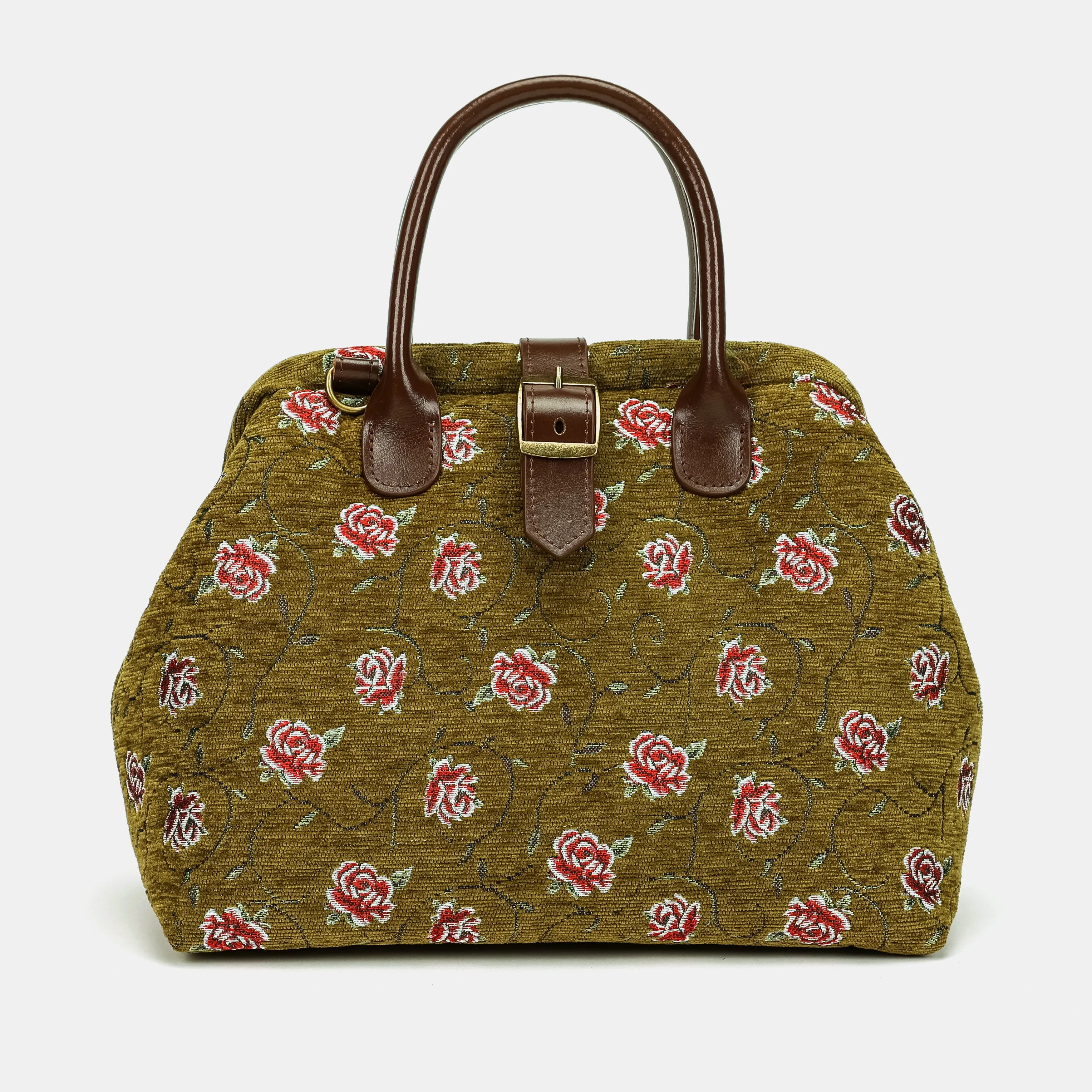Climbing Rose Avocado Carpet Handbag Purse of America main