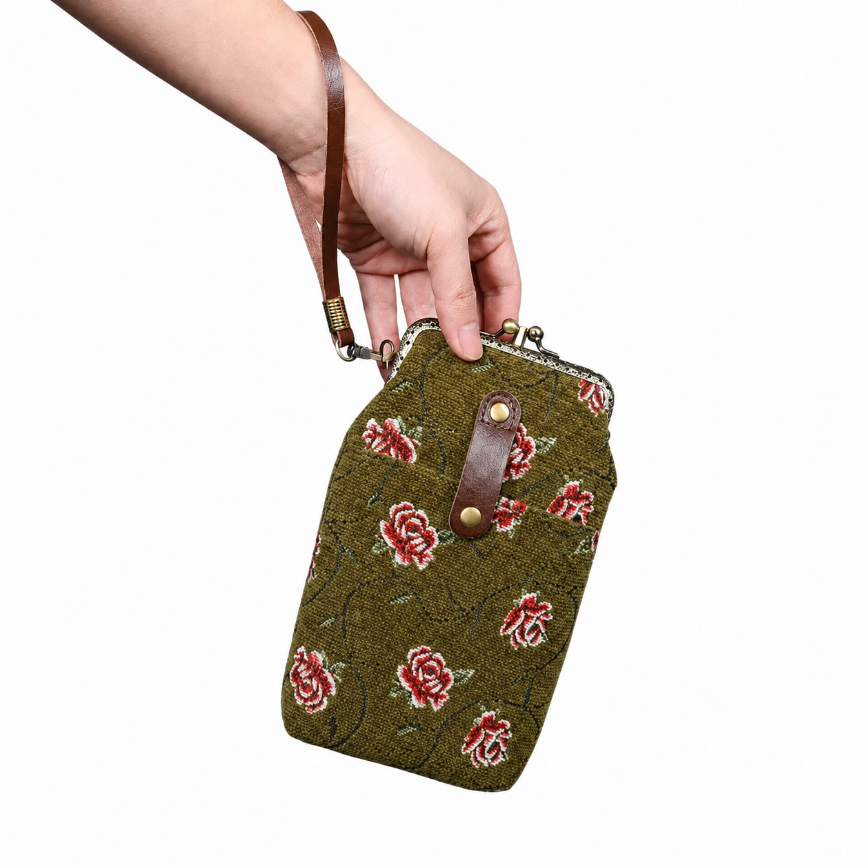 Climbing Rose Avocado Carpet Phone Case of America main