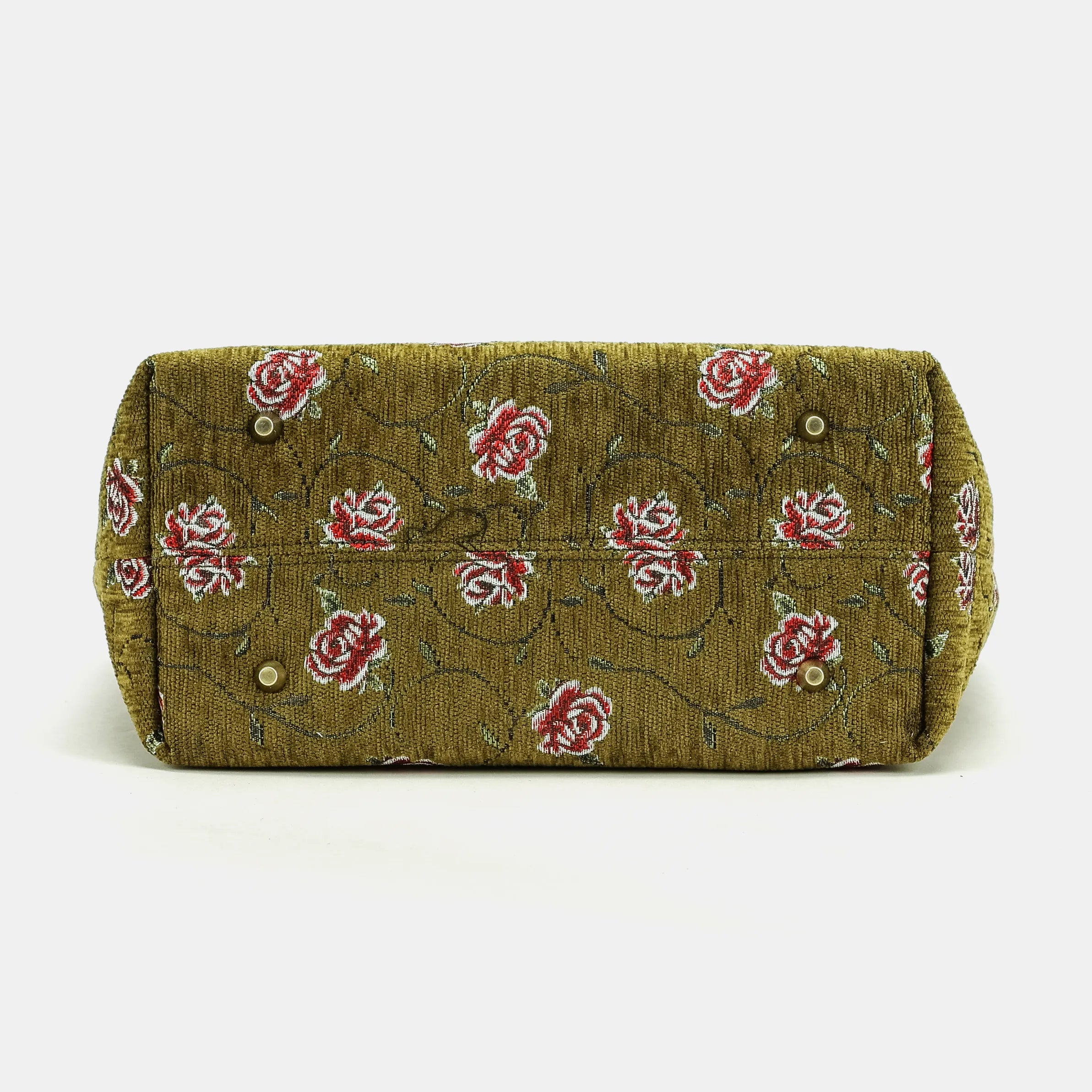Climbing Rose Avocado Everyday Tote Bag of America bottom