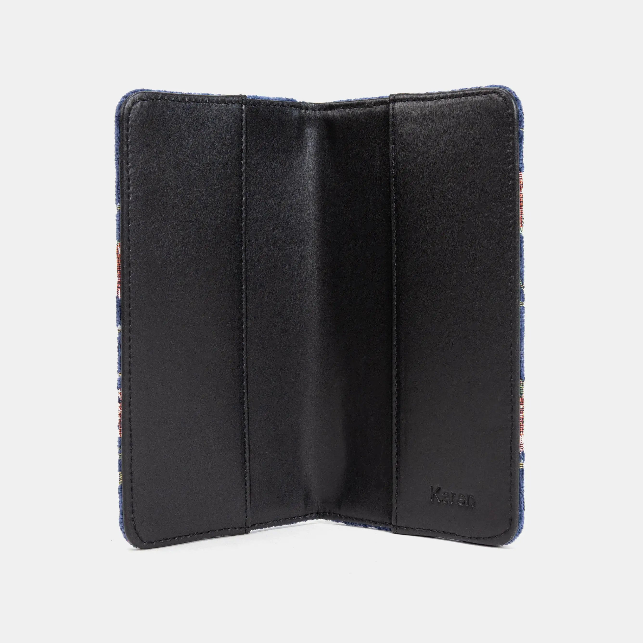 Checkbook Cover Climbing Rose Blue of America inside