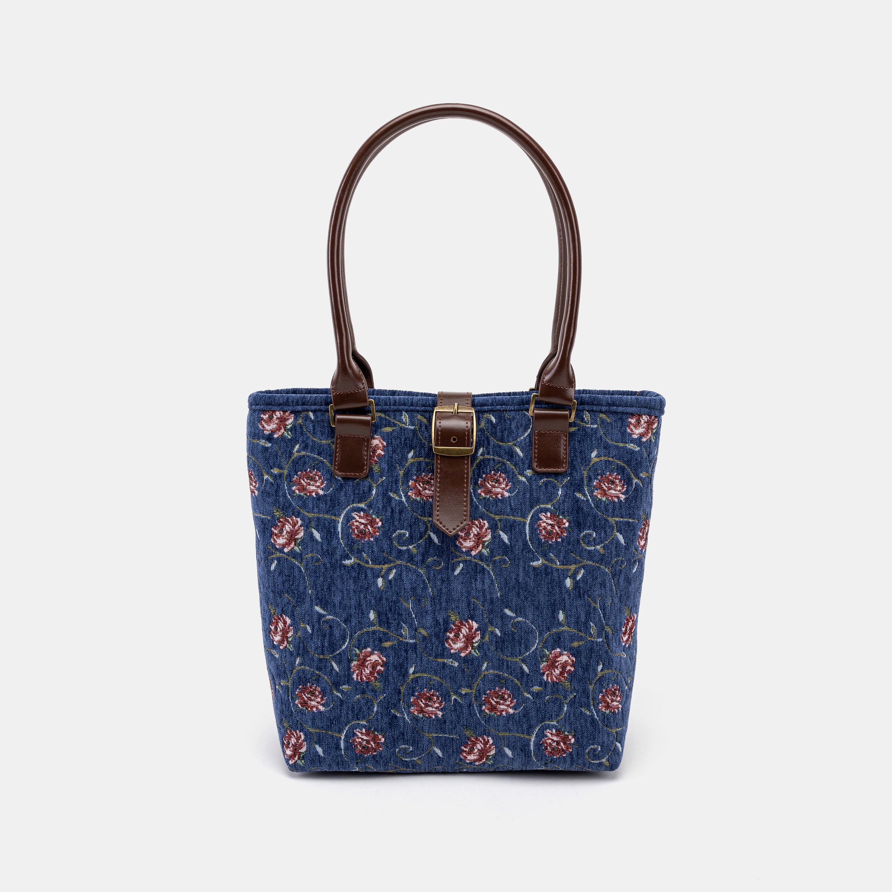 Climbing Rose Blue Everyday Tote Bag of America main