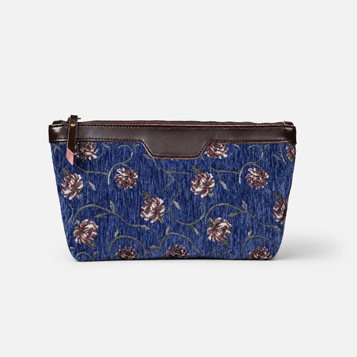 Climbing Rose Carpet Makeup Bag carpet bag MCW Handmade Blue