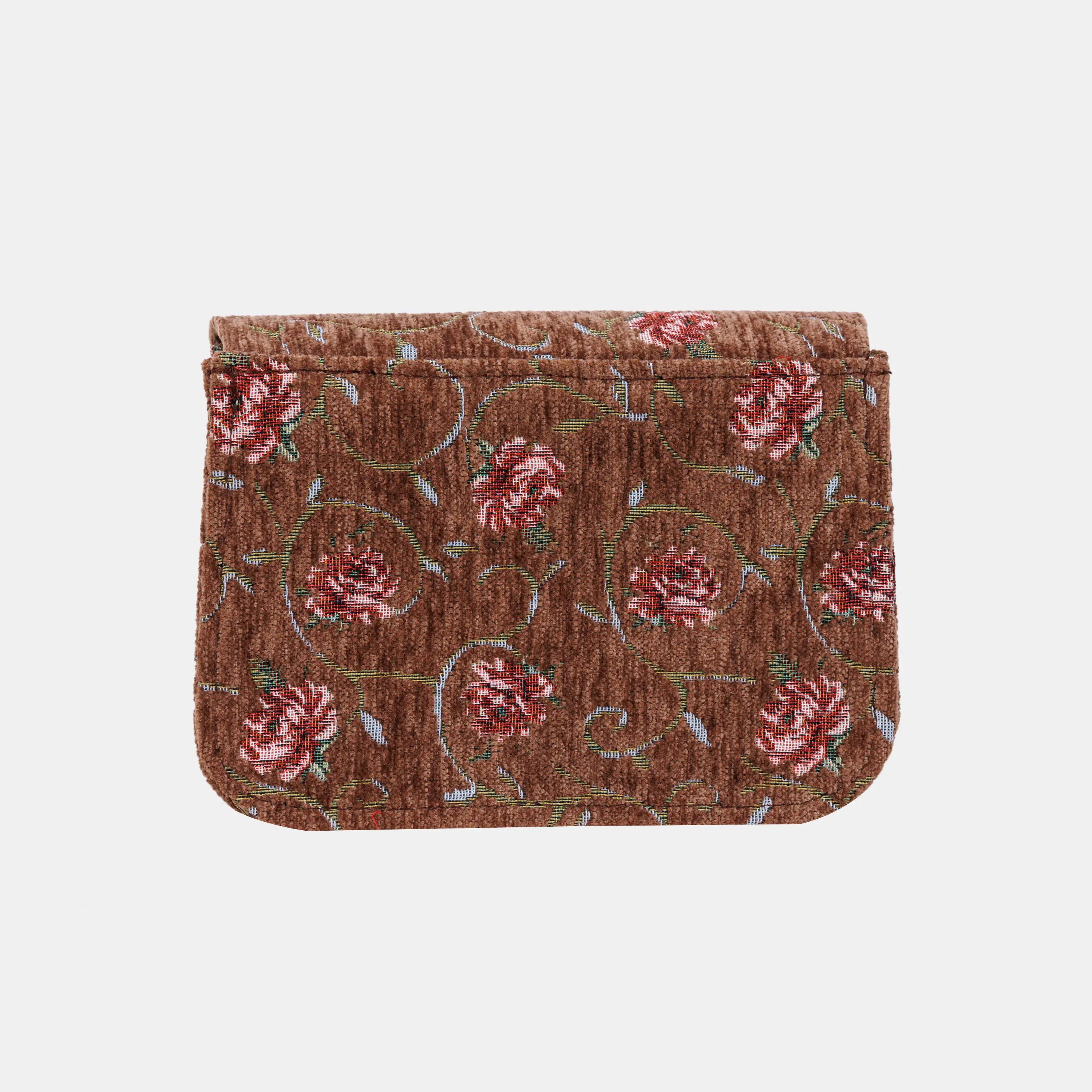 Climbing Rose Flap Crossbody Bag carpet bag of America back