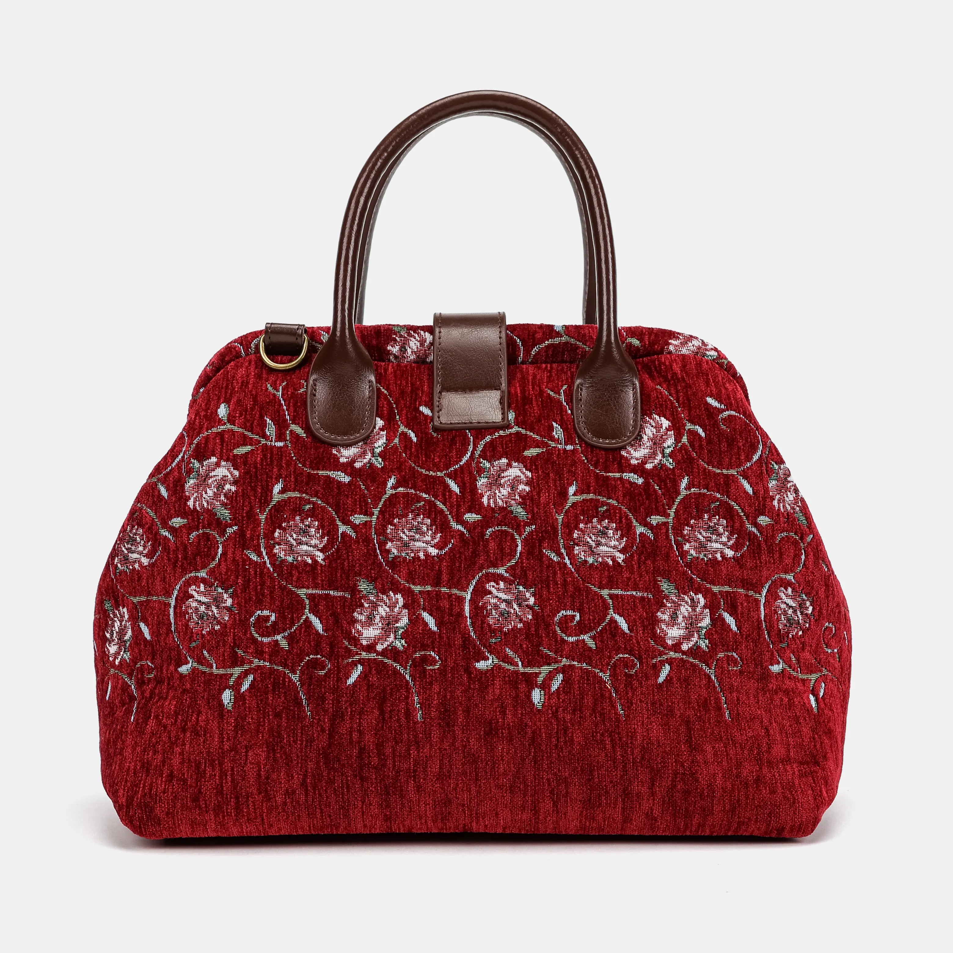 Climbing Rose Red | Carpet Handbag Purse of America back