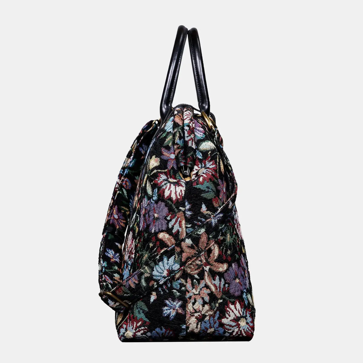 Colorful Cosmos Mary Poppins Weekender Carpetbag of America side