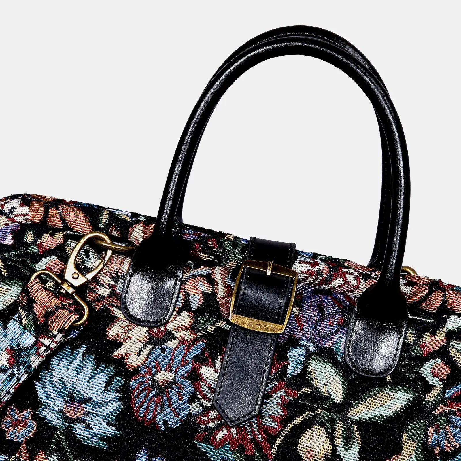 Colorful Cosmos Mary Poppins Weekender Carpetbag of America buckle