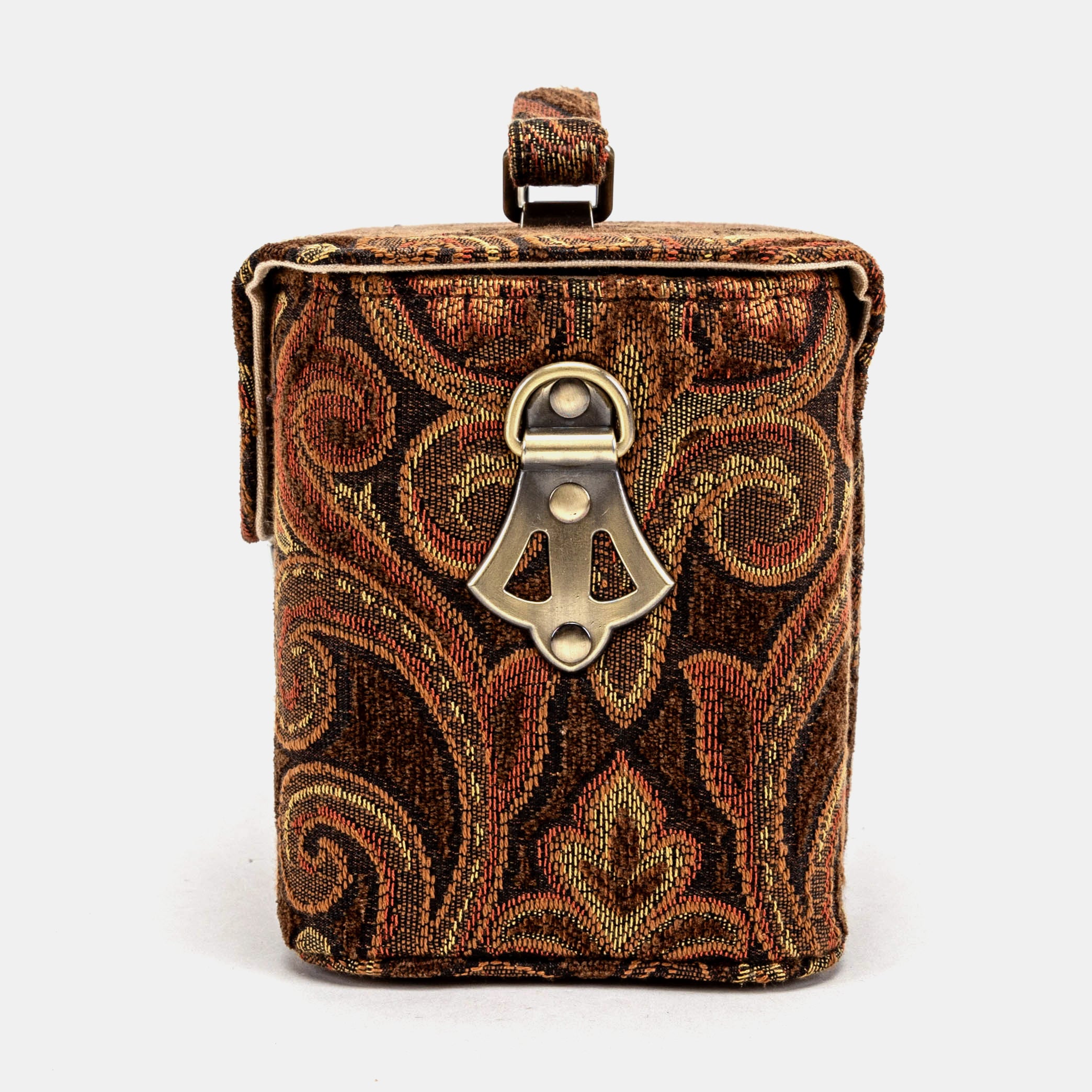 Damask D. Brown Clara Medium Train Case Purse  of America side