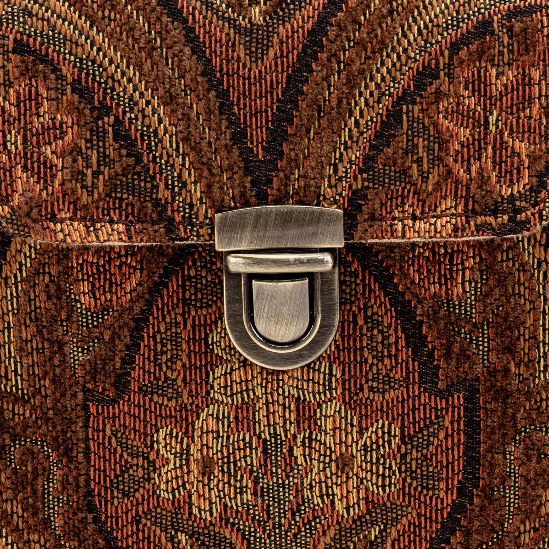 Damask D. Brown Emma Small Train Case Crossbody detail