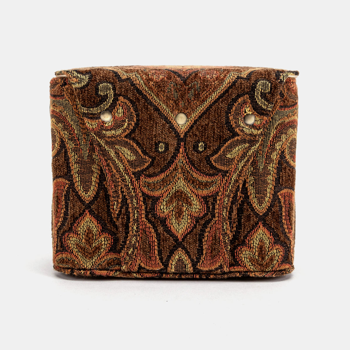 Damask D. Brown Emma Small Train Case Crossbody back